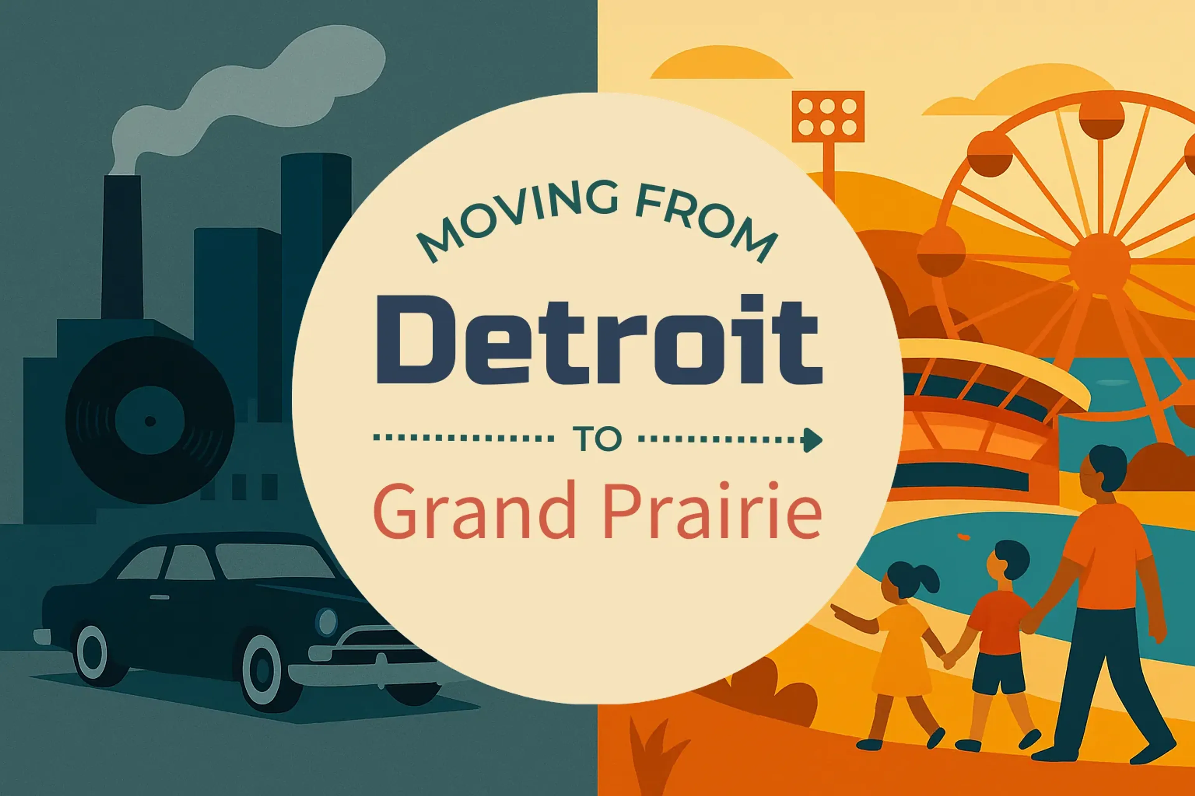 Side-by-side comparison of Detroit to Grand Prairie moving companies