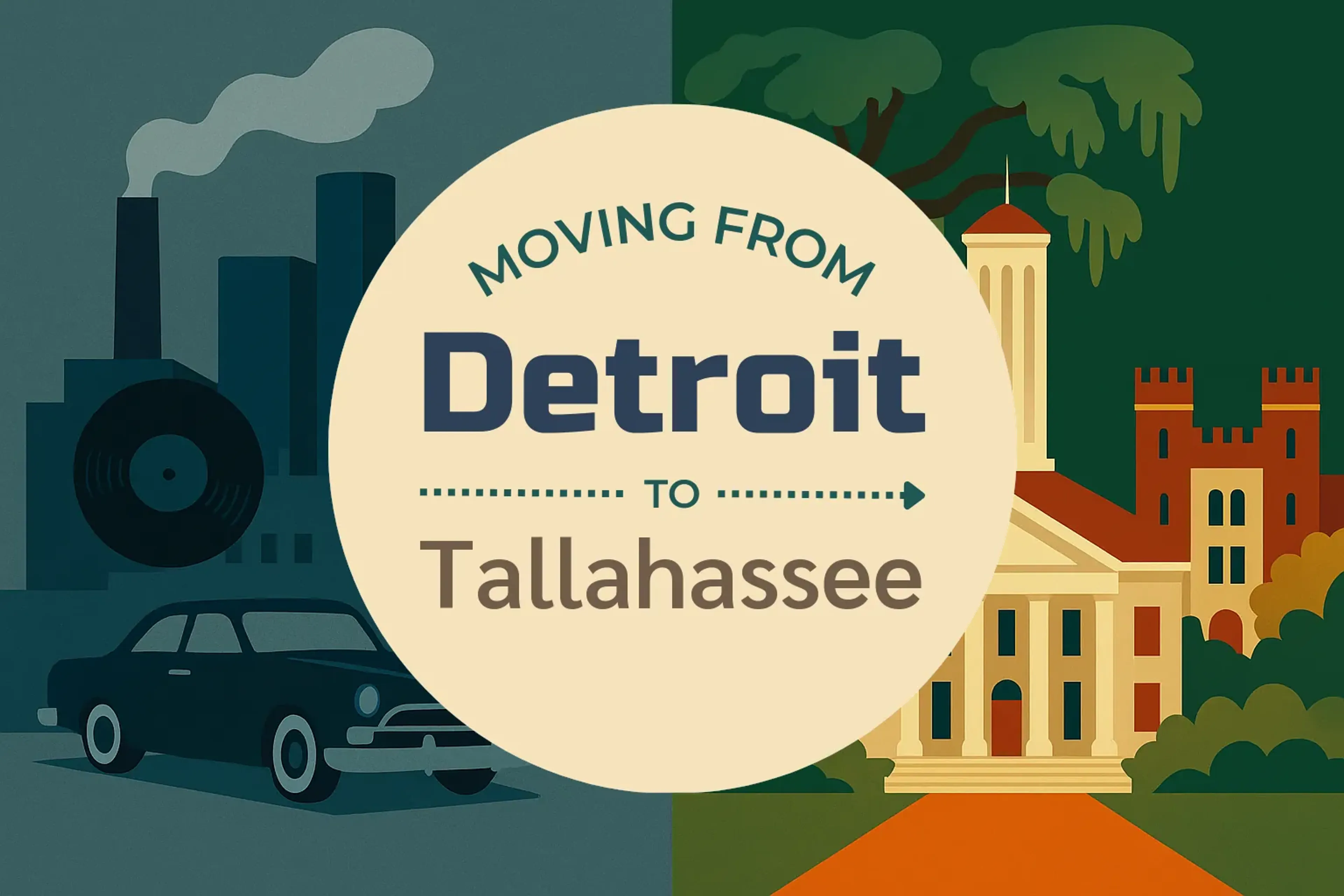 Side-by-side comparison of Detroit to Tallahassee moving companies