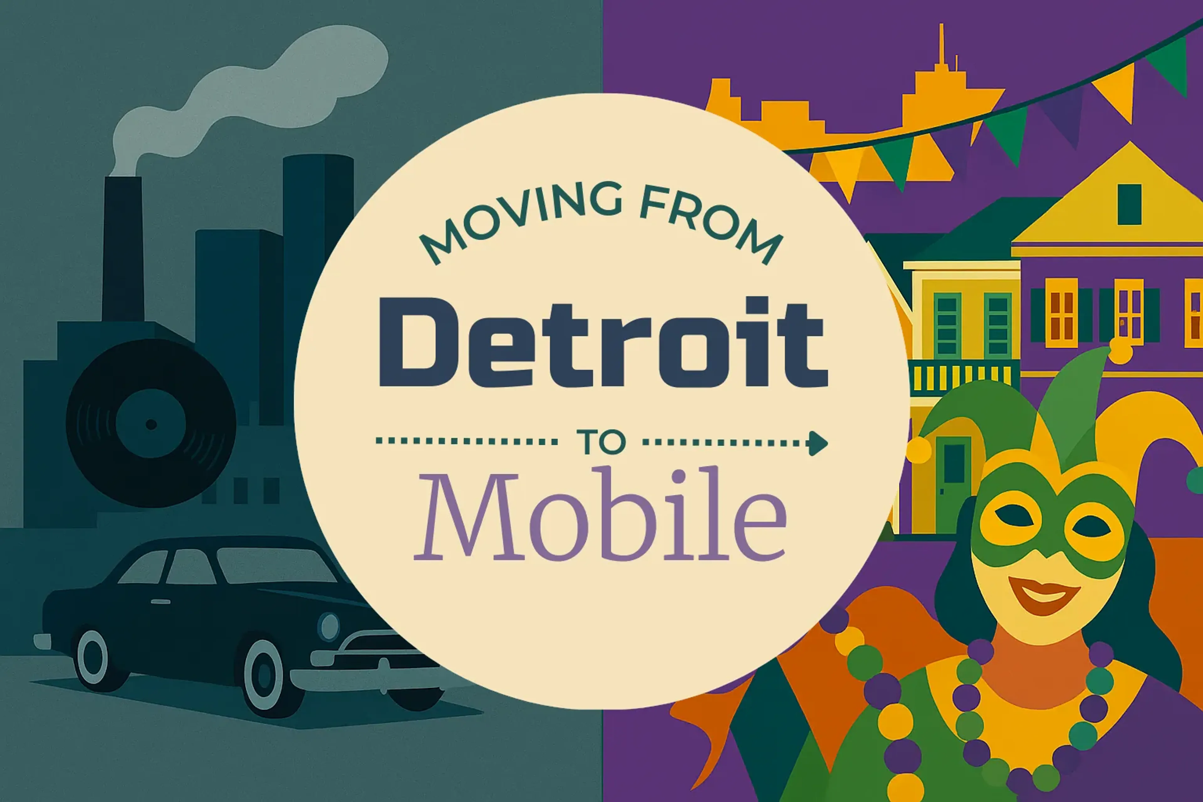 Side-by-side comparison of Detroit to Mobile moving companies
