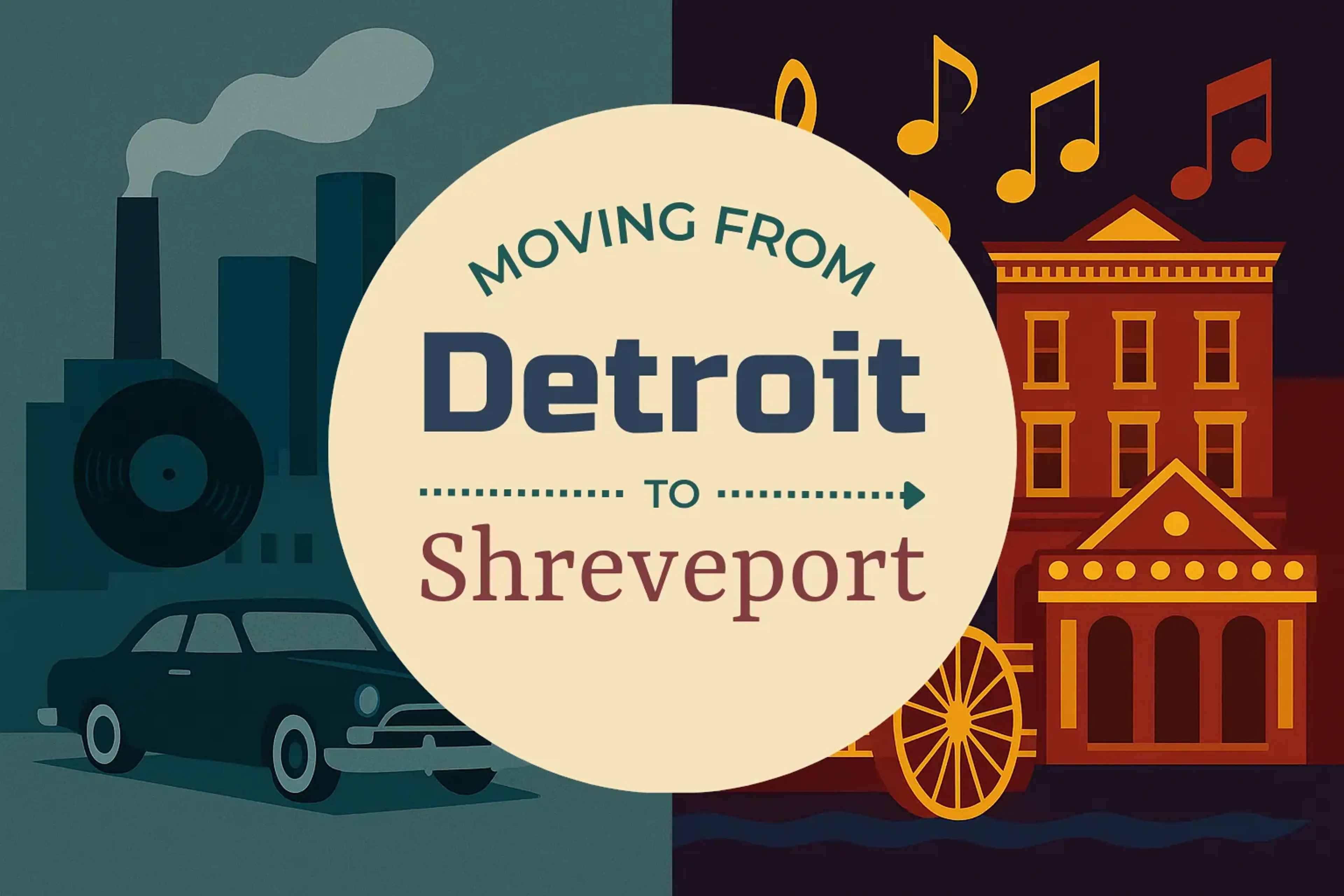 Side-by-side comparison of Detroit to Shreveport moving companies