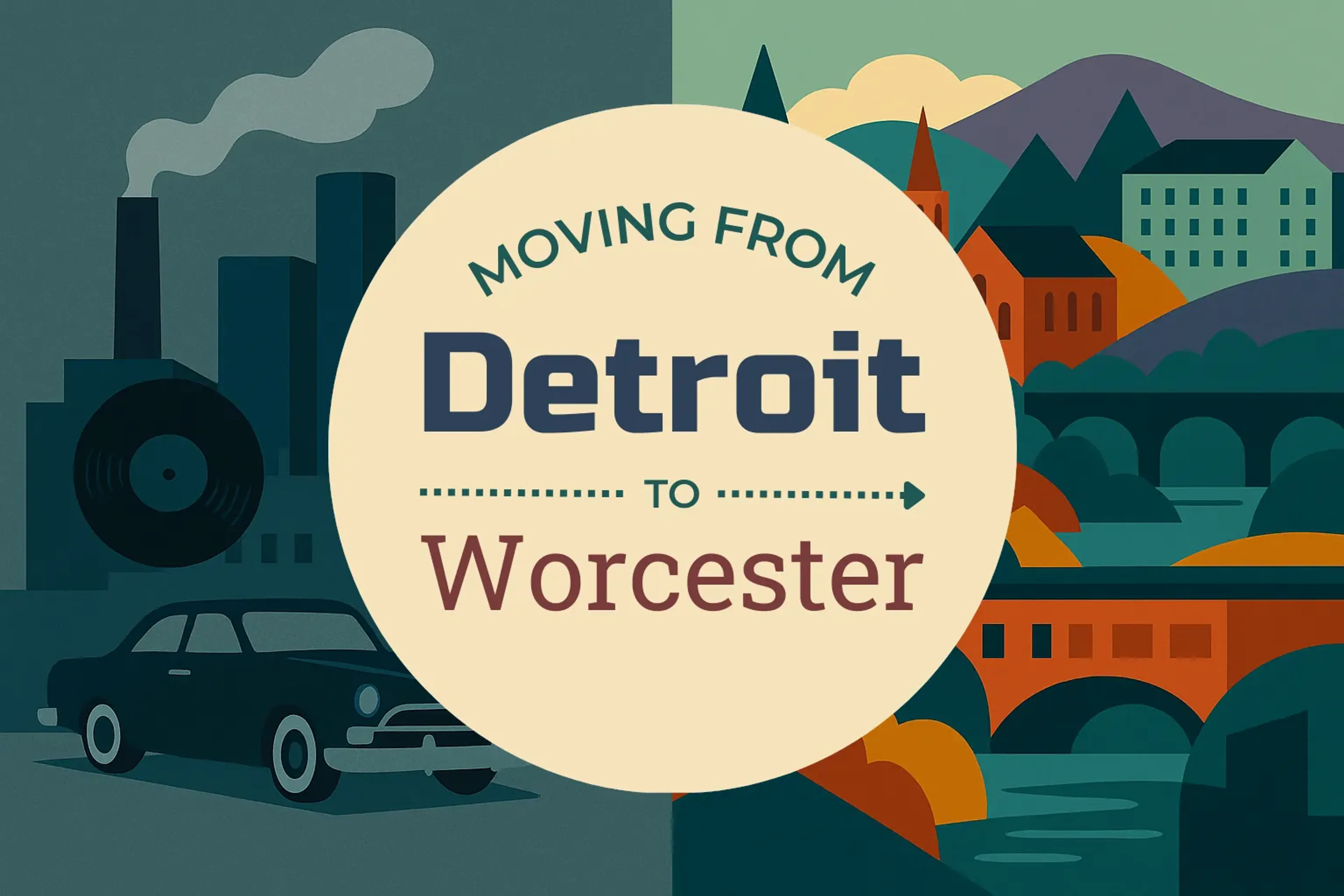Side-by-side comparison of Detroit to Worcester moving companies