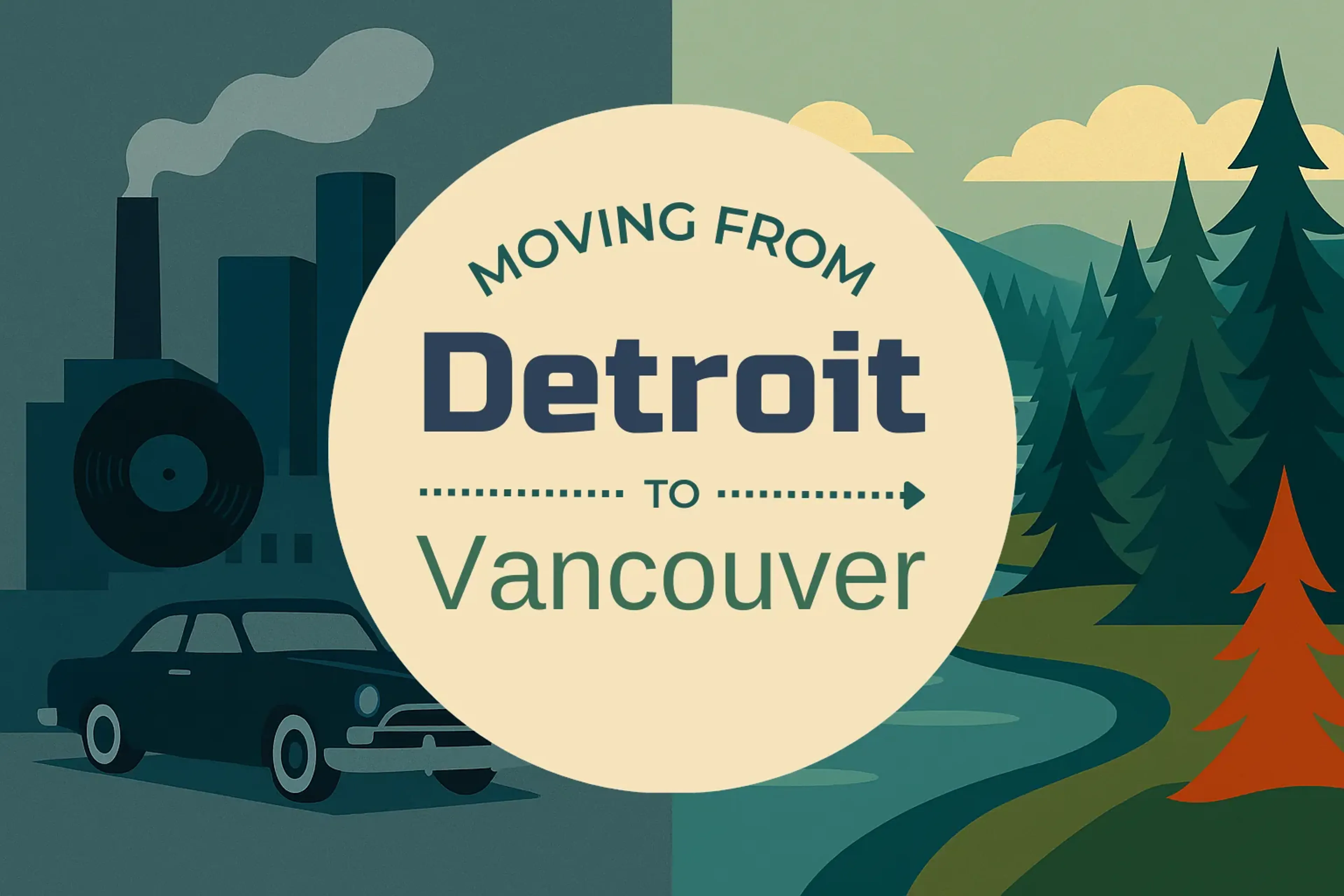 Side-by-side comparison of Detroit to Vancouver moving companies