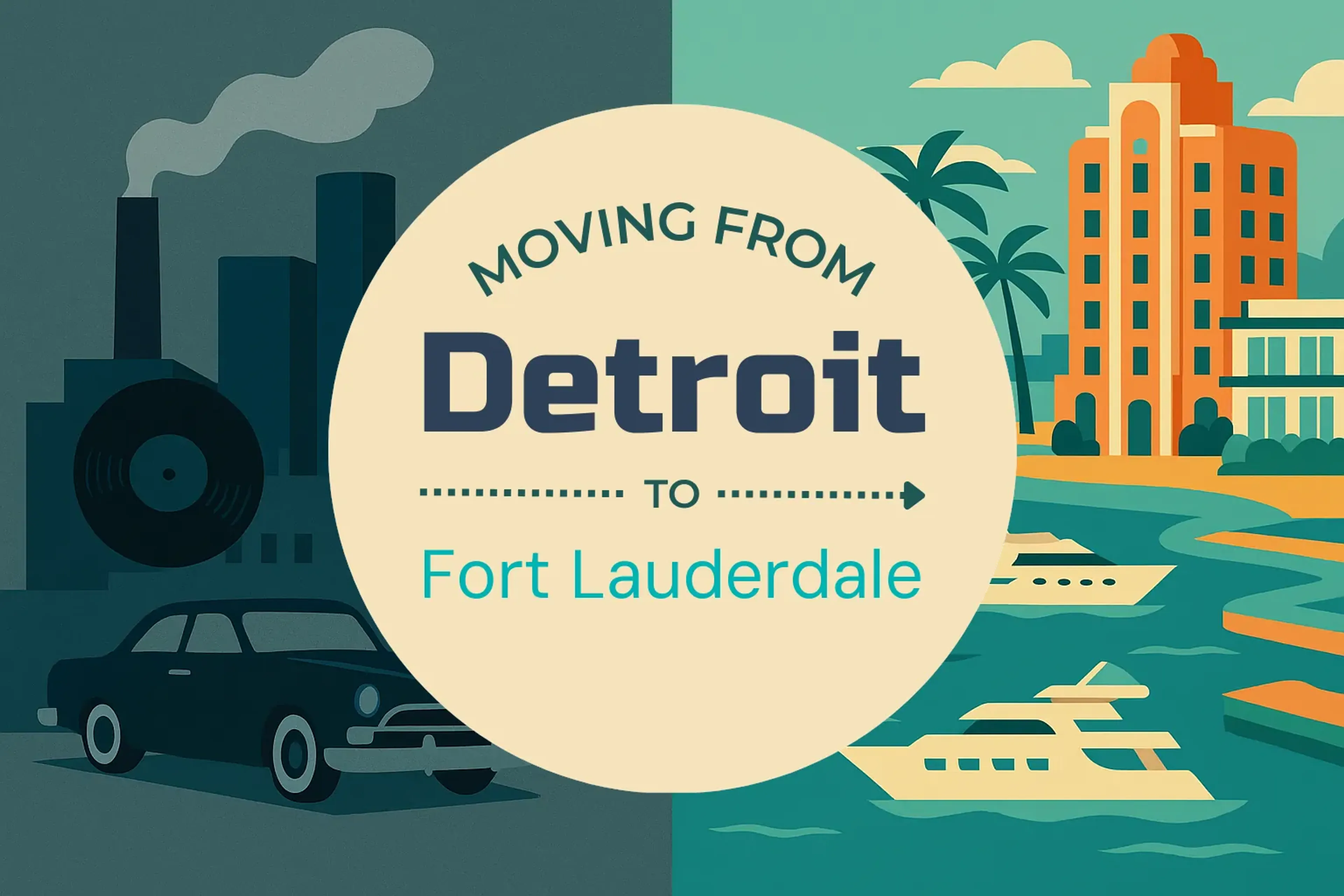 Side-by-side comparison of Detroit to Fort Lauderdale moving companies