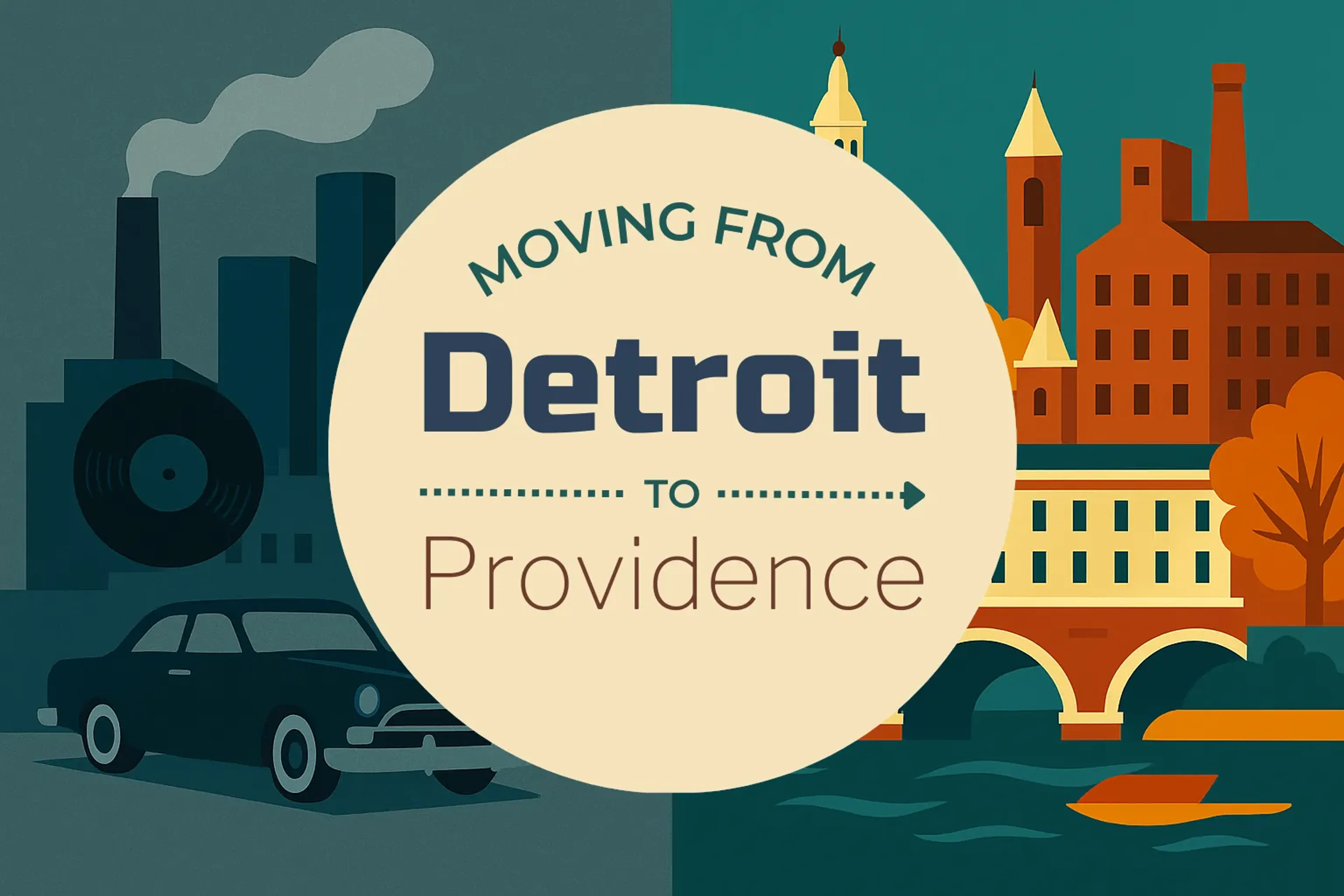 Side-by-side comparison of Detroit to Providence moving companies