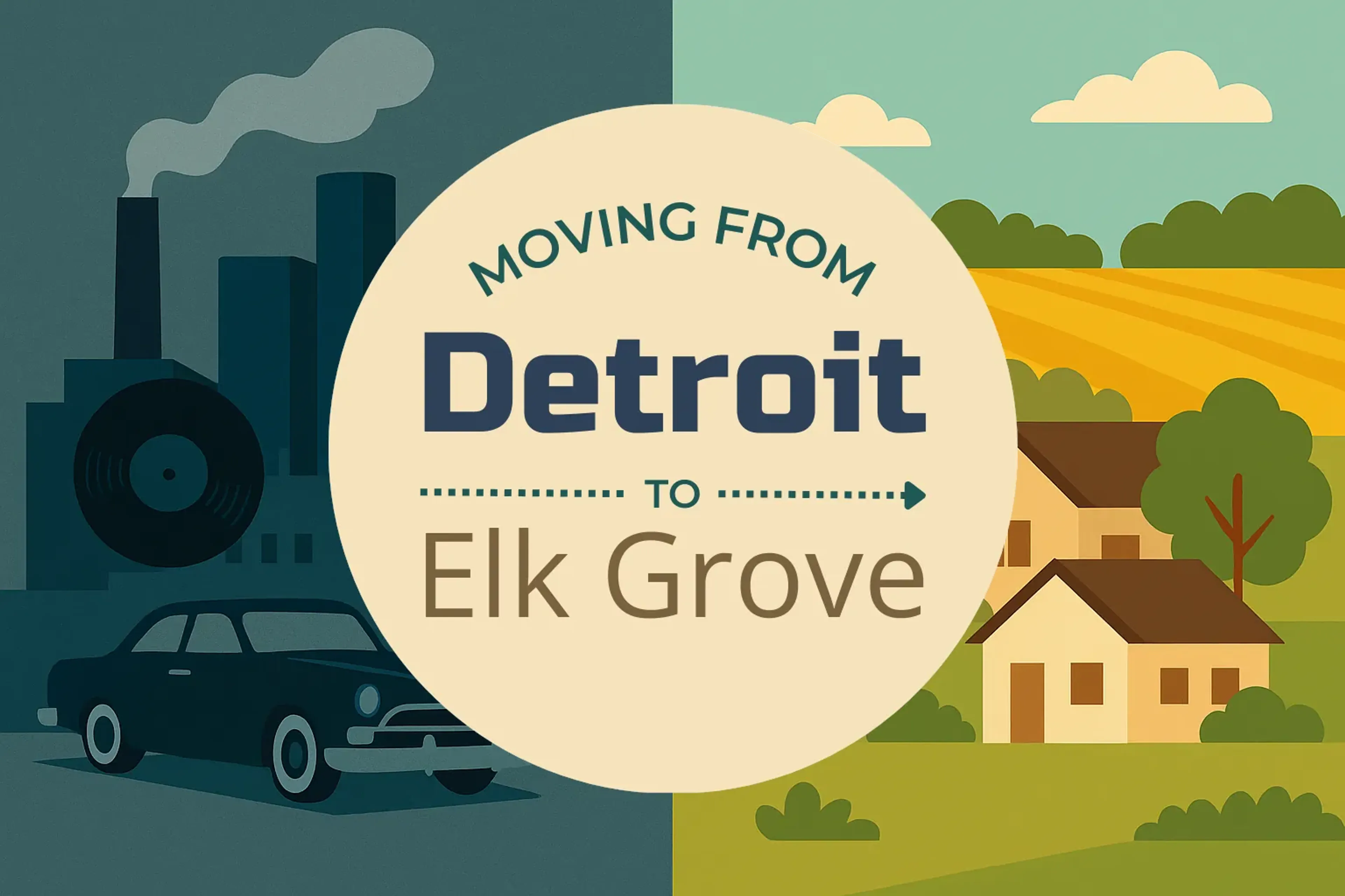 Side-by-side comparison of Detroit to Elk Grove moving companies