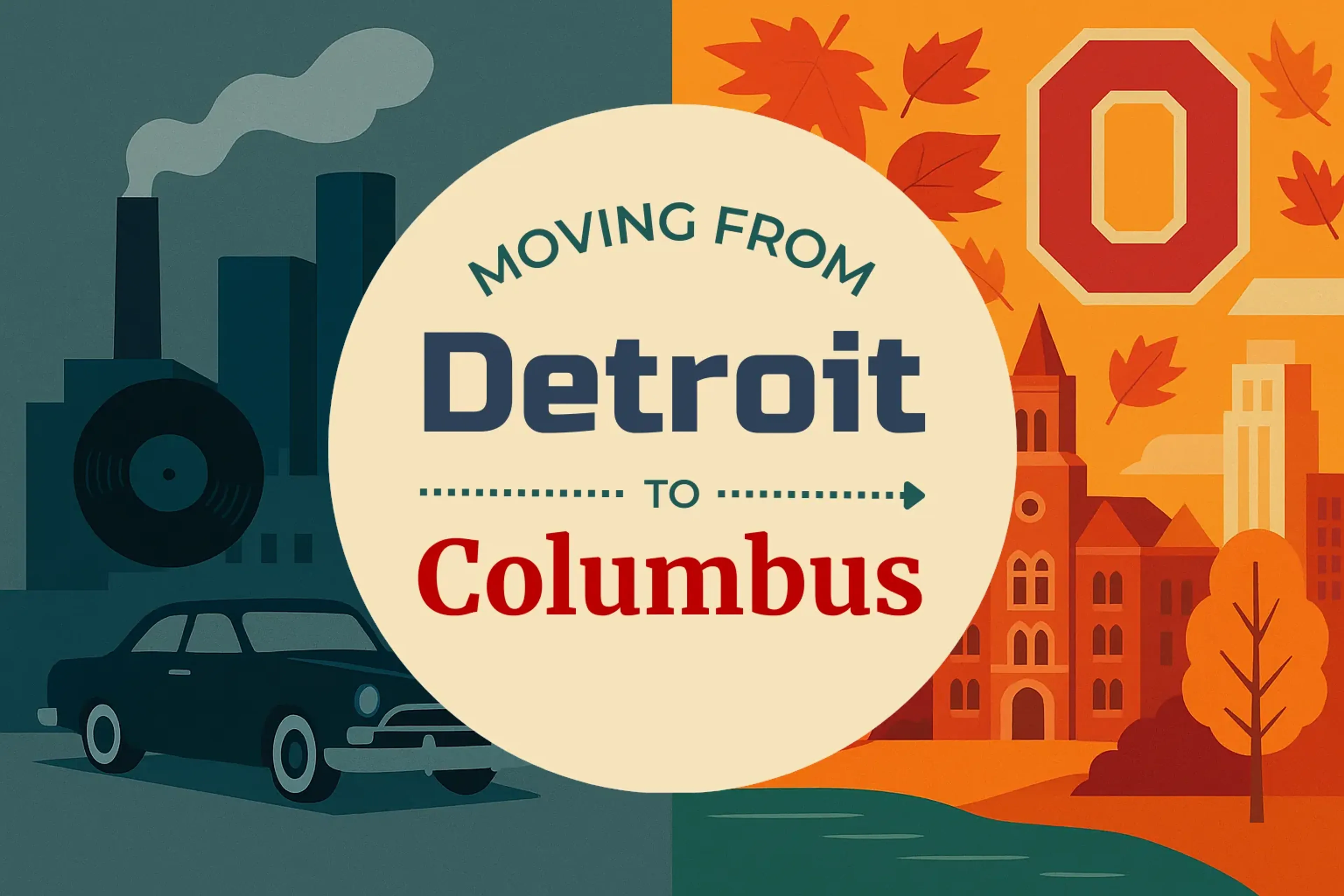 Side-by-side comparison of Detroit to Columbus moving companies