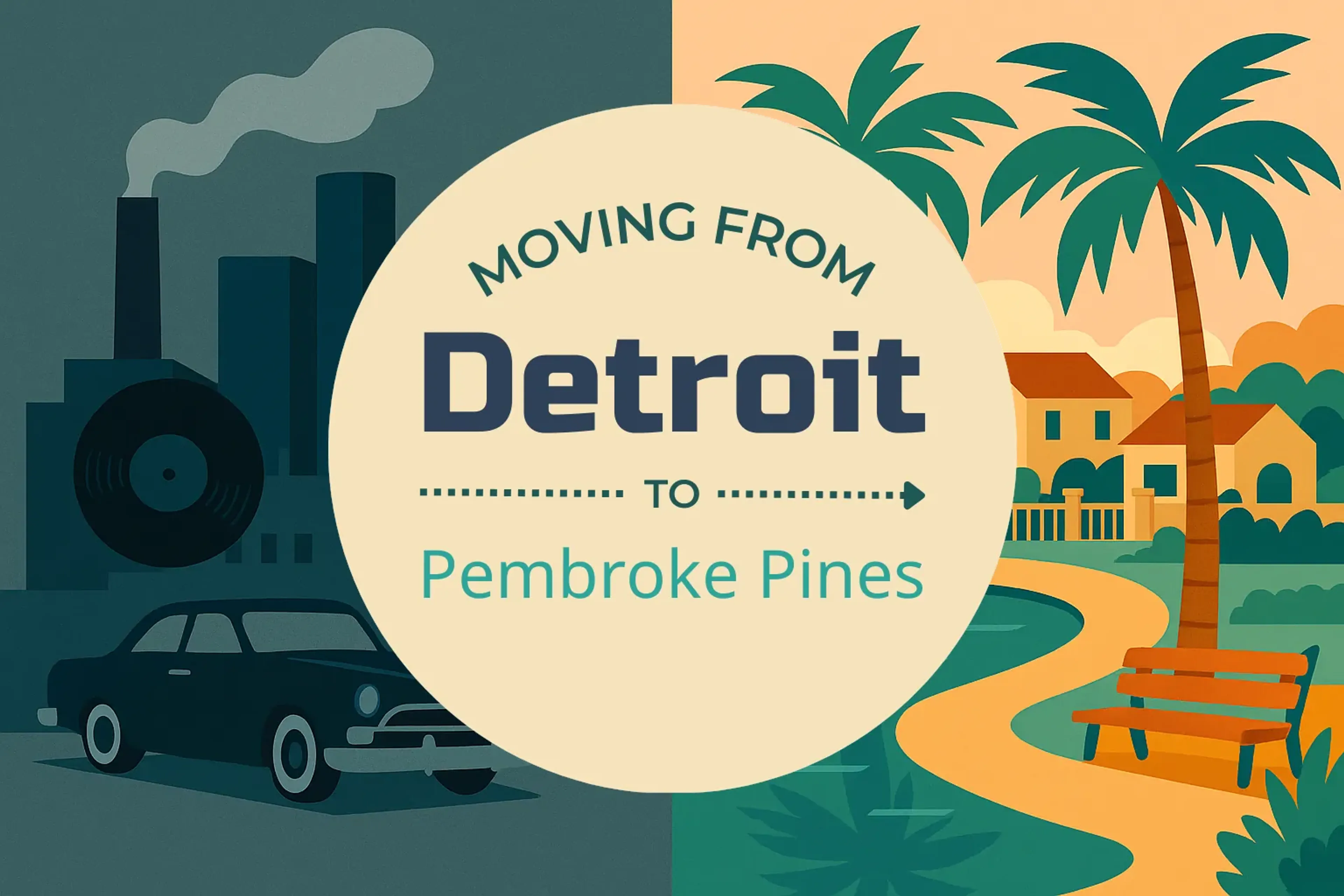 Side-by-side comparison of Detroit to Pembroke Pines moving companies