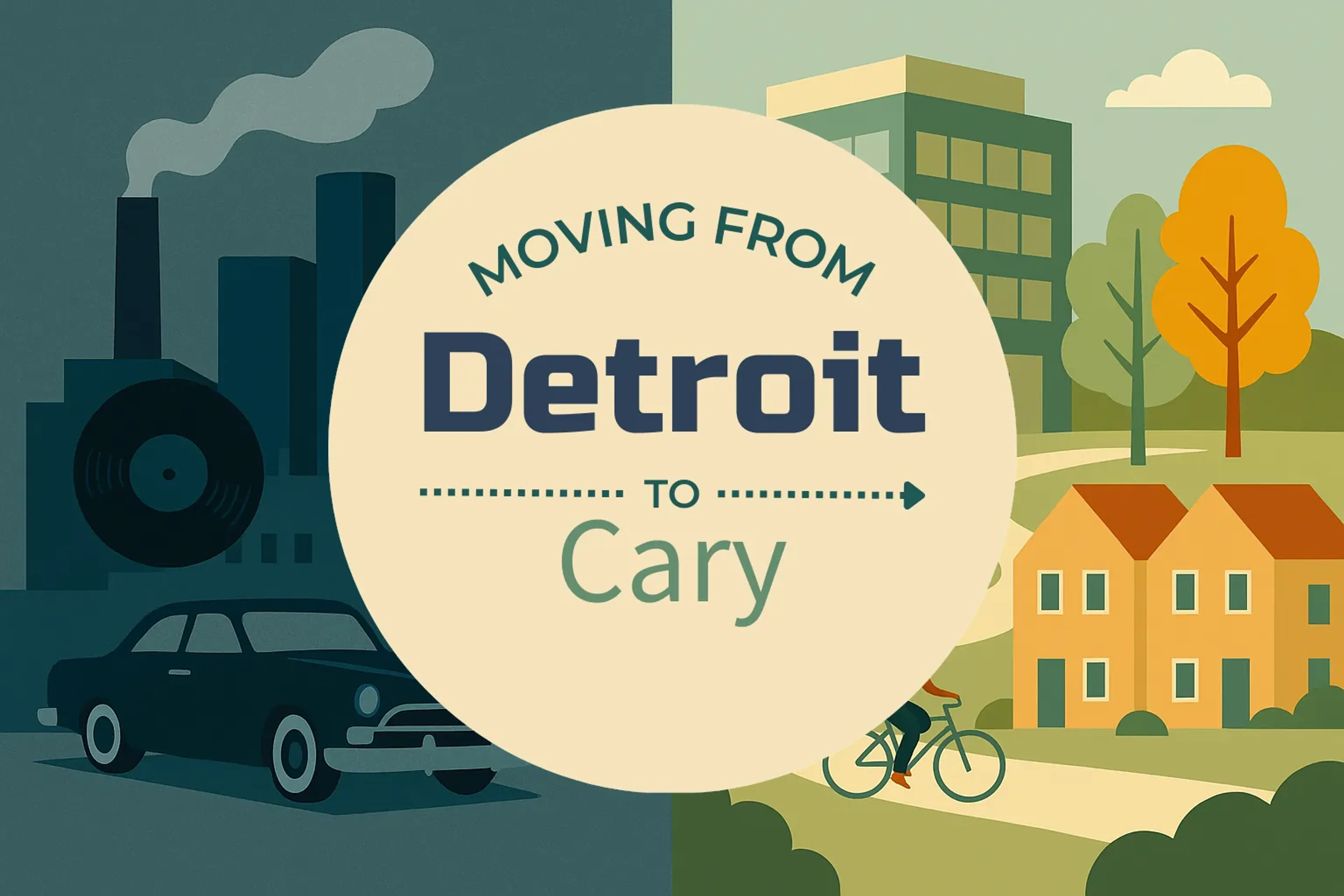 Side-by-side comparison of Detroit to Cary moving companies