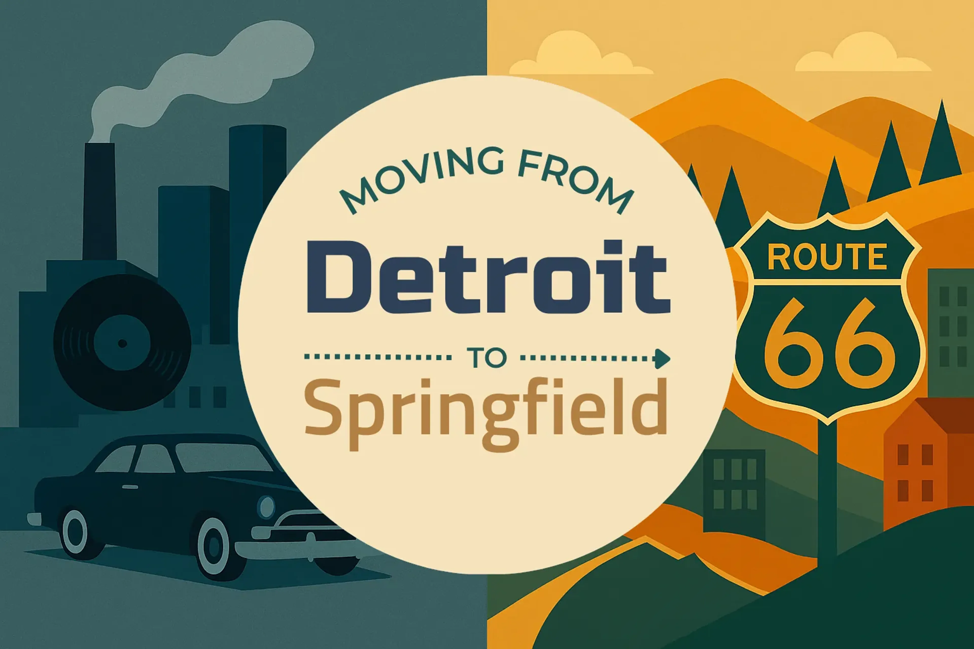 Side-by-side comparison of Detroit to Springfield moving companies