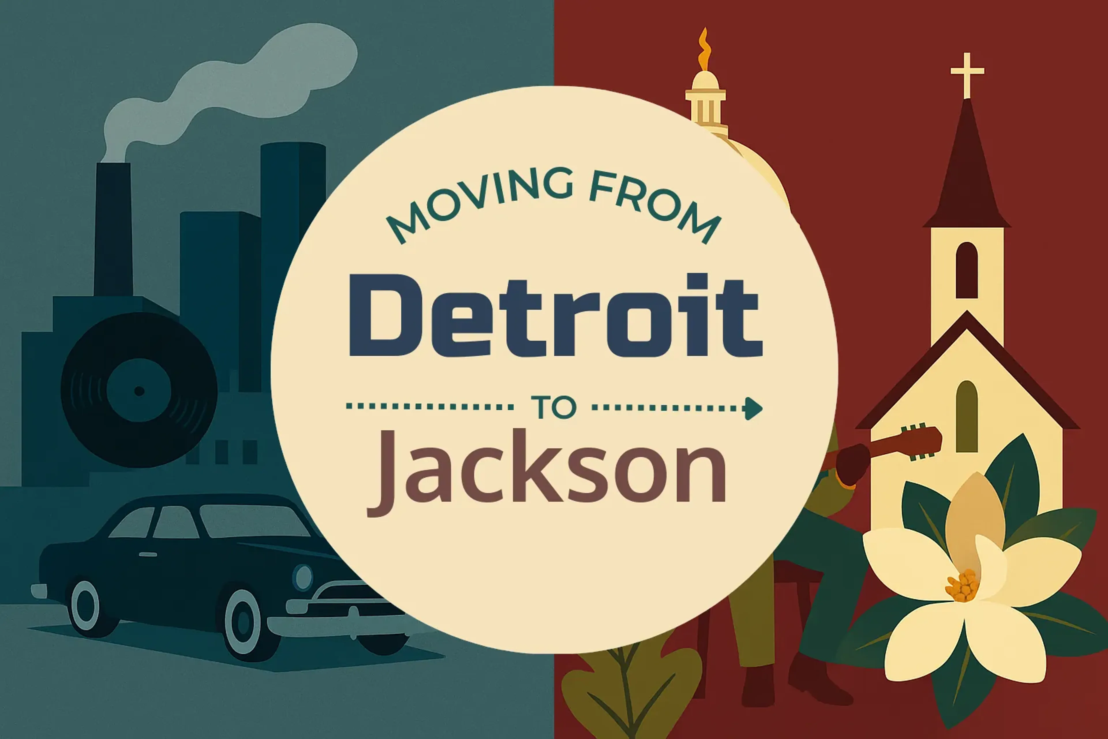Side-by-side comparison of Detroit to Jackson moving companies