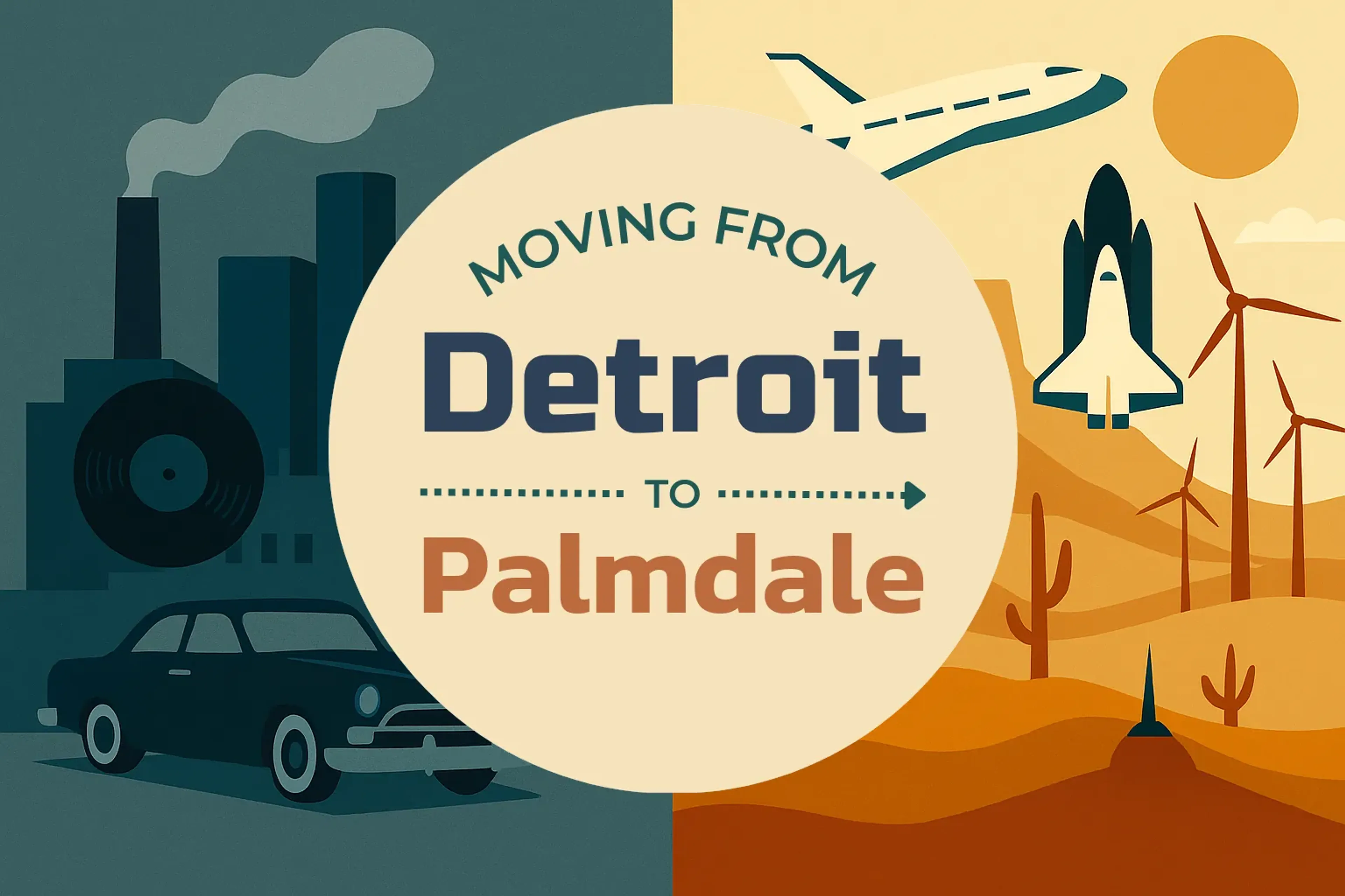 Side-by-side comparison of Detroit to Palmdale moving companies