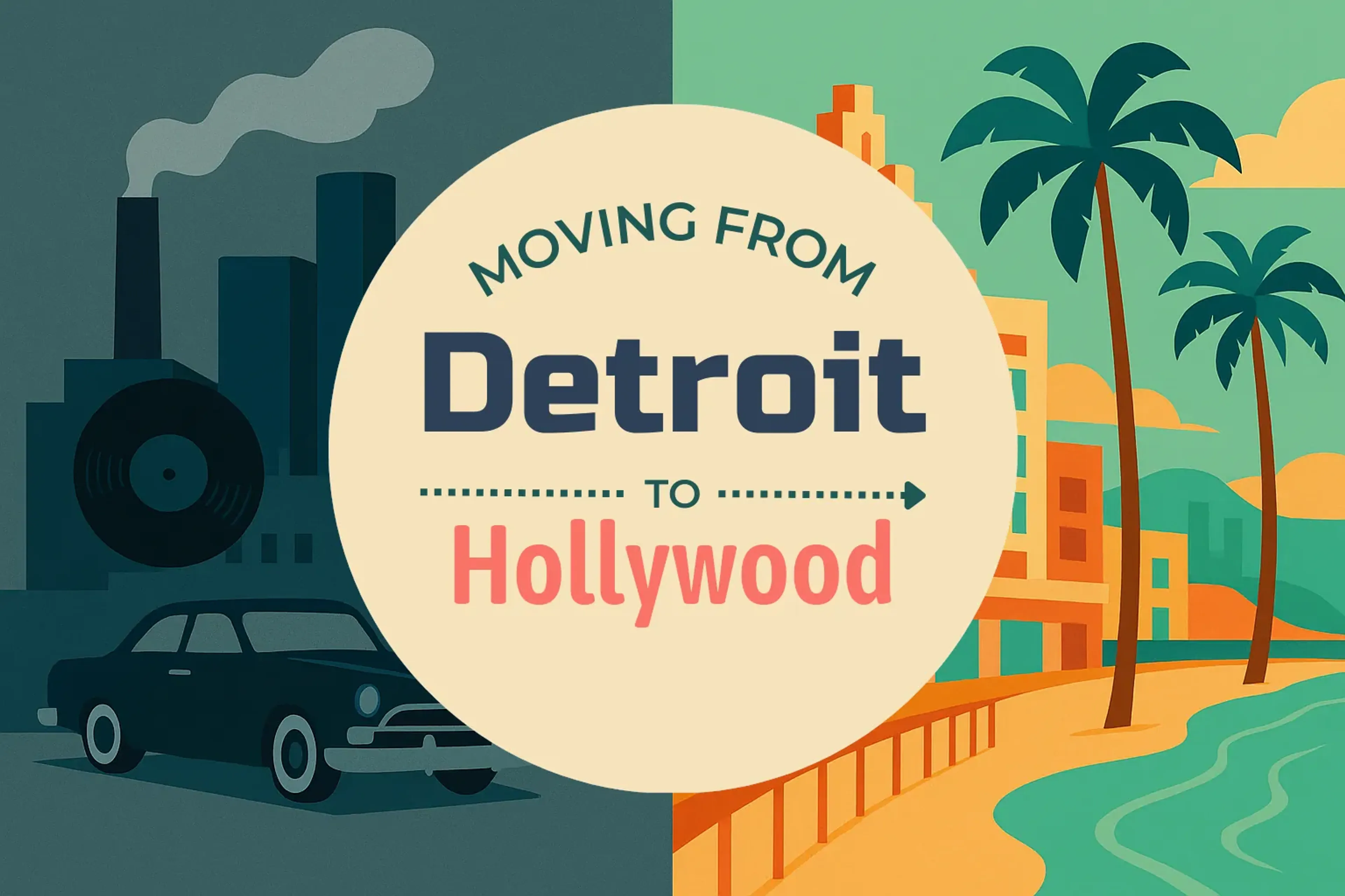 Side-by-side comparison of Detroit to Hollywood moving companies