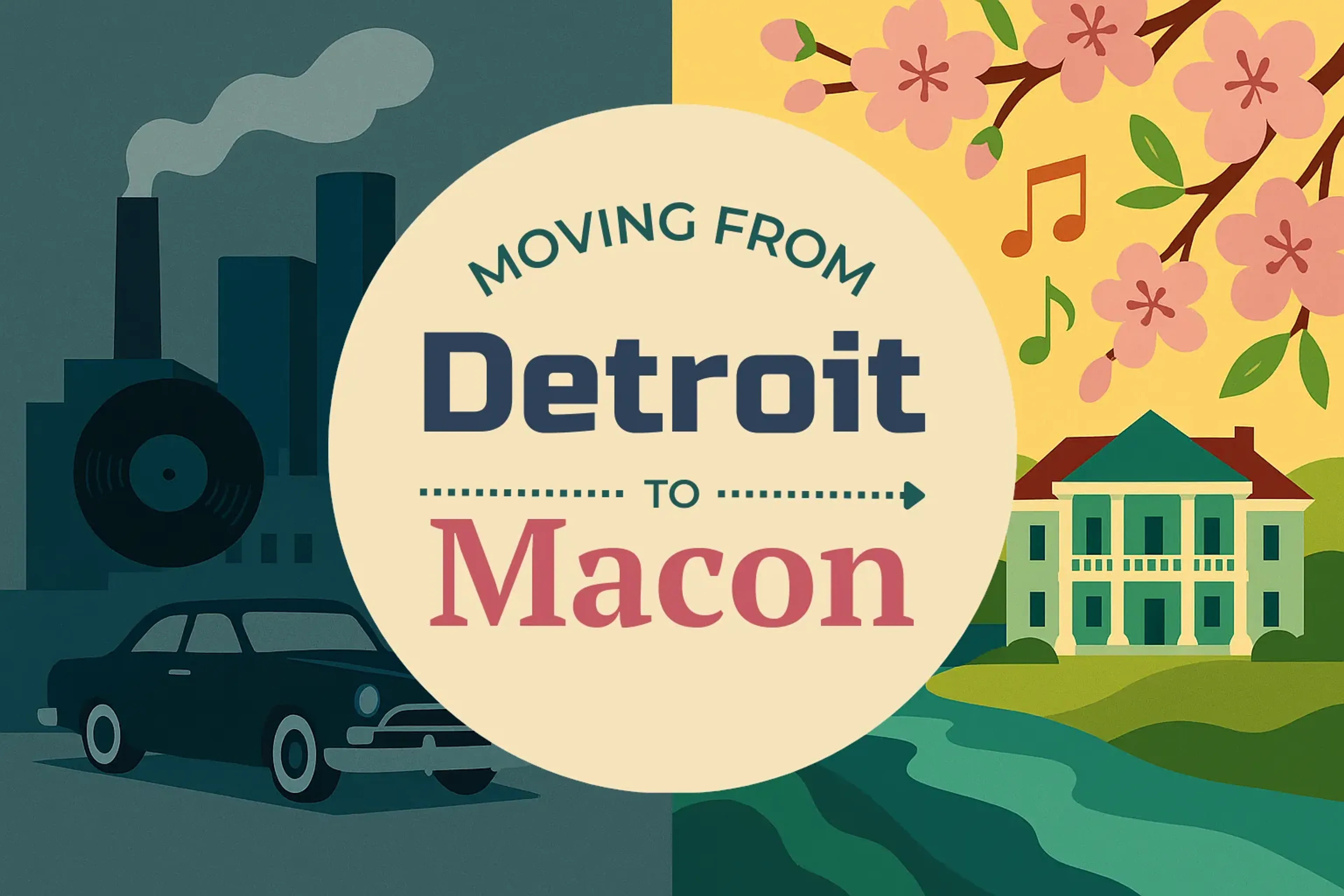 Side-by-side comparison of Detroit to Macon moving companies