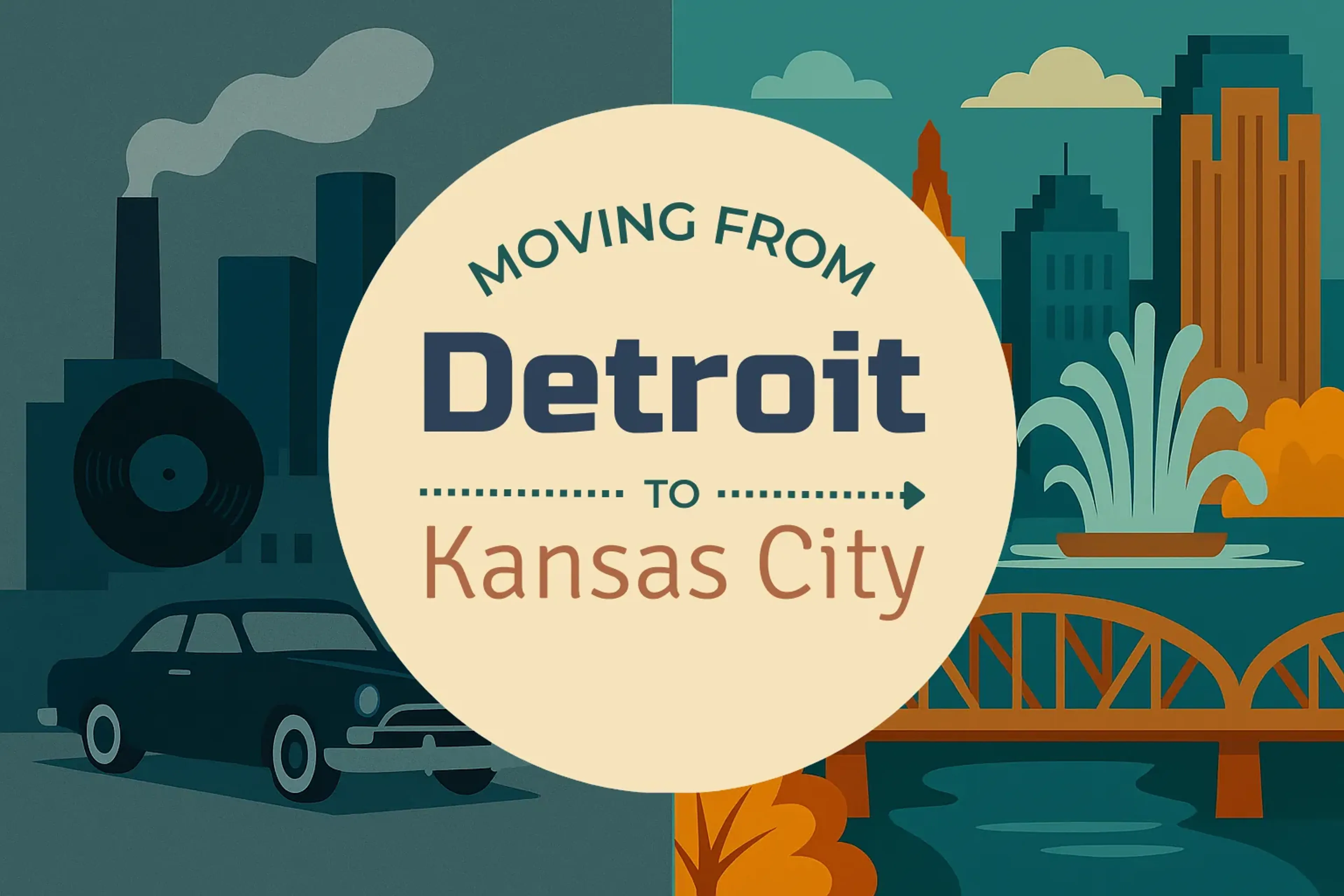 Side-by-side comparison of Detroit to Kansas City moving companies