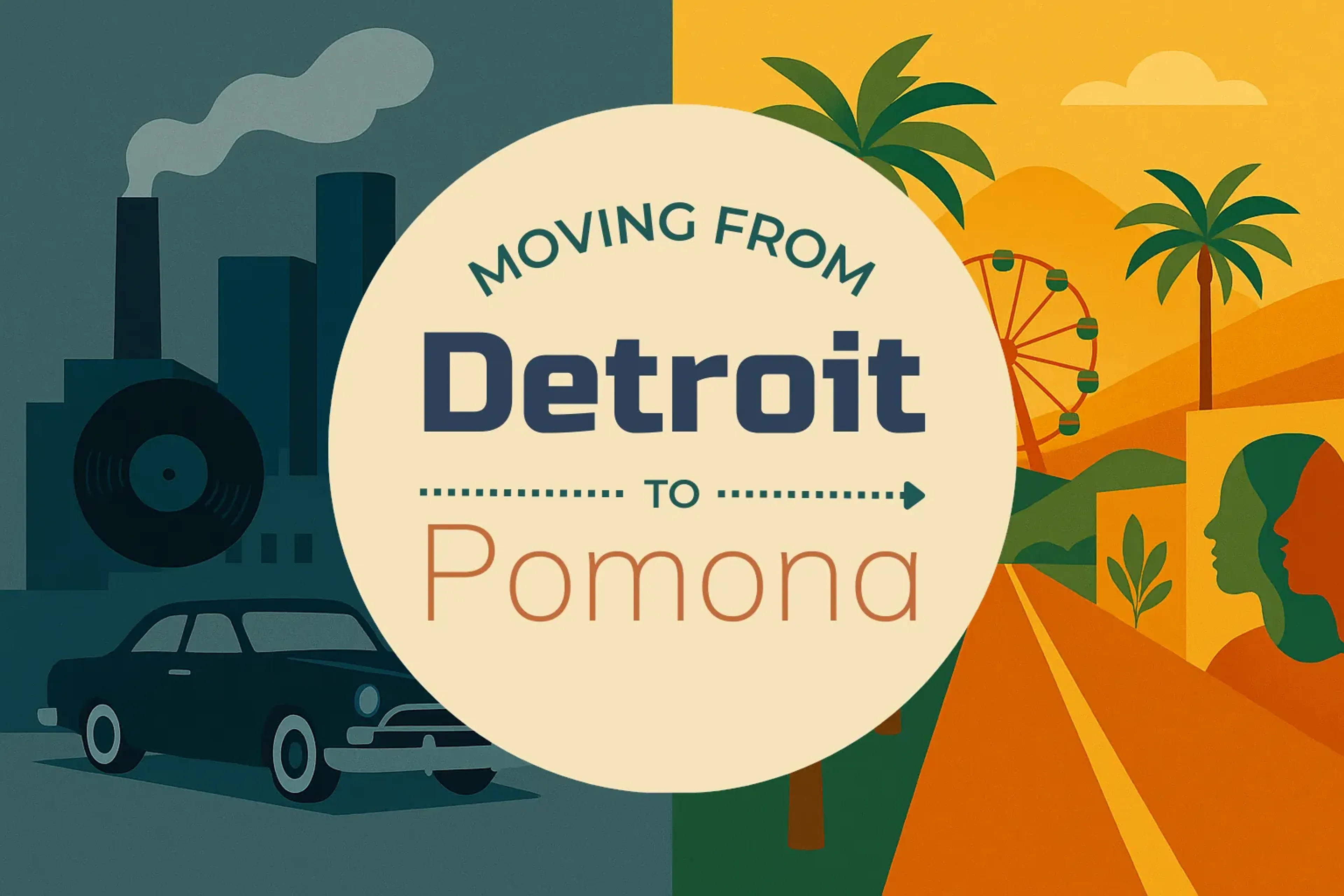 Side-by-side comparison of Detroit to Pomona moving companies