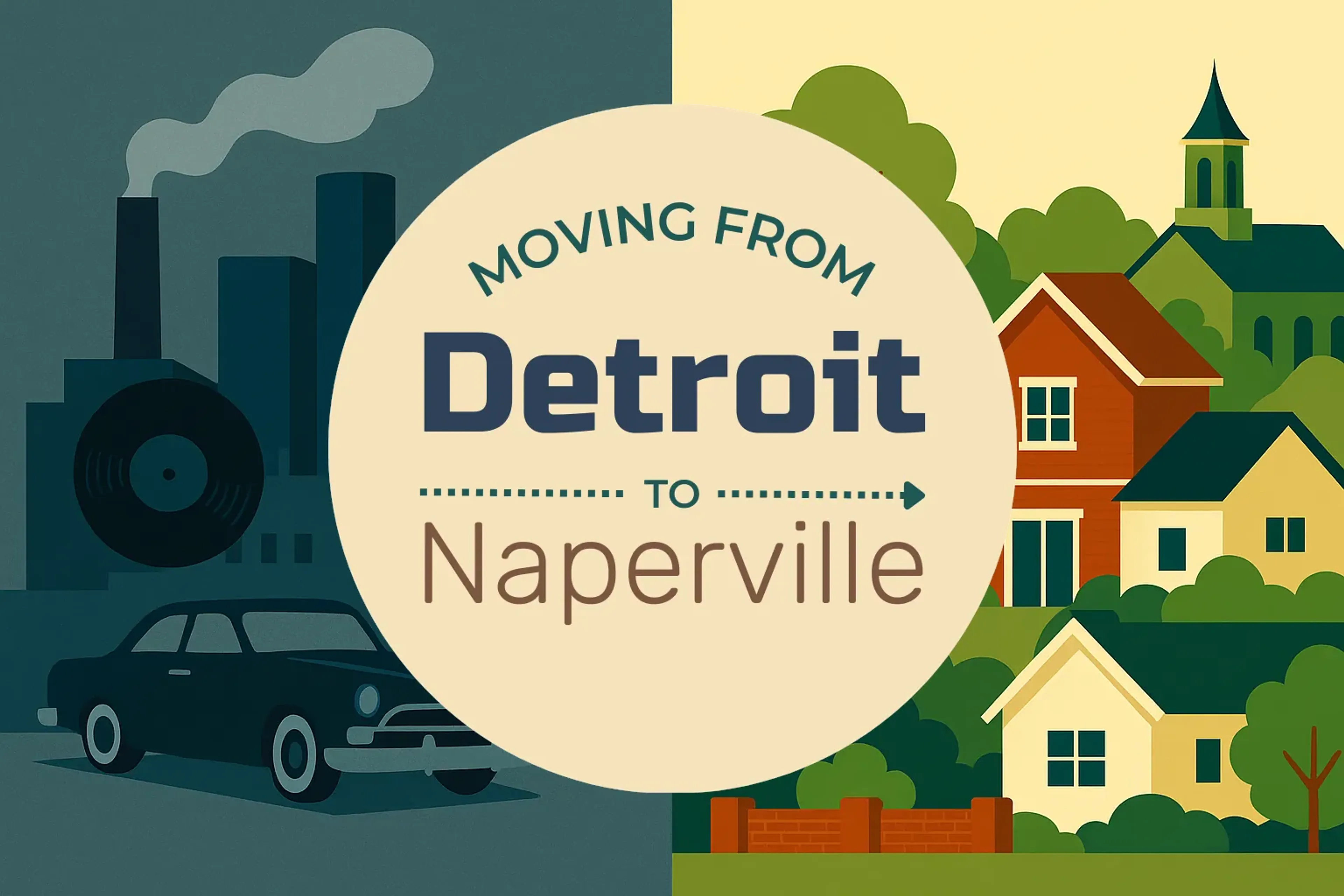 Side-by-side comparison of Detroit to Naperville moving companies