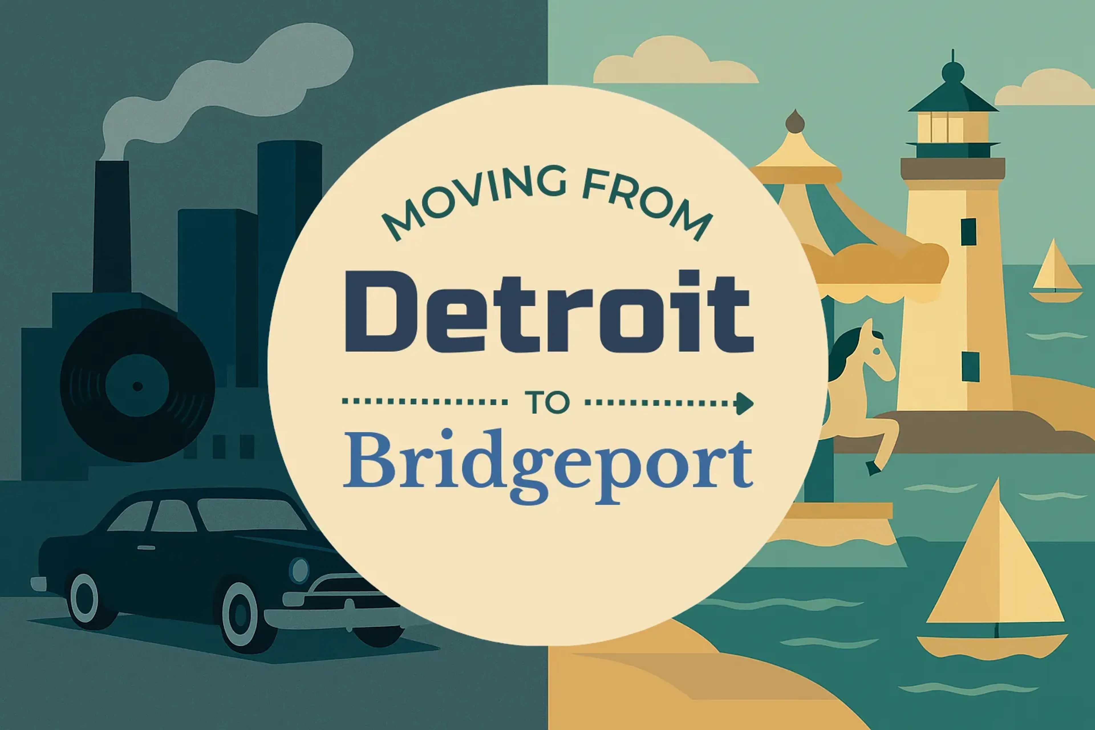 Side-by-side comparison of Detroit to Bridgeport moving companies