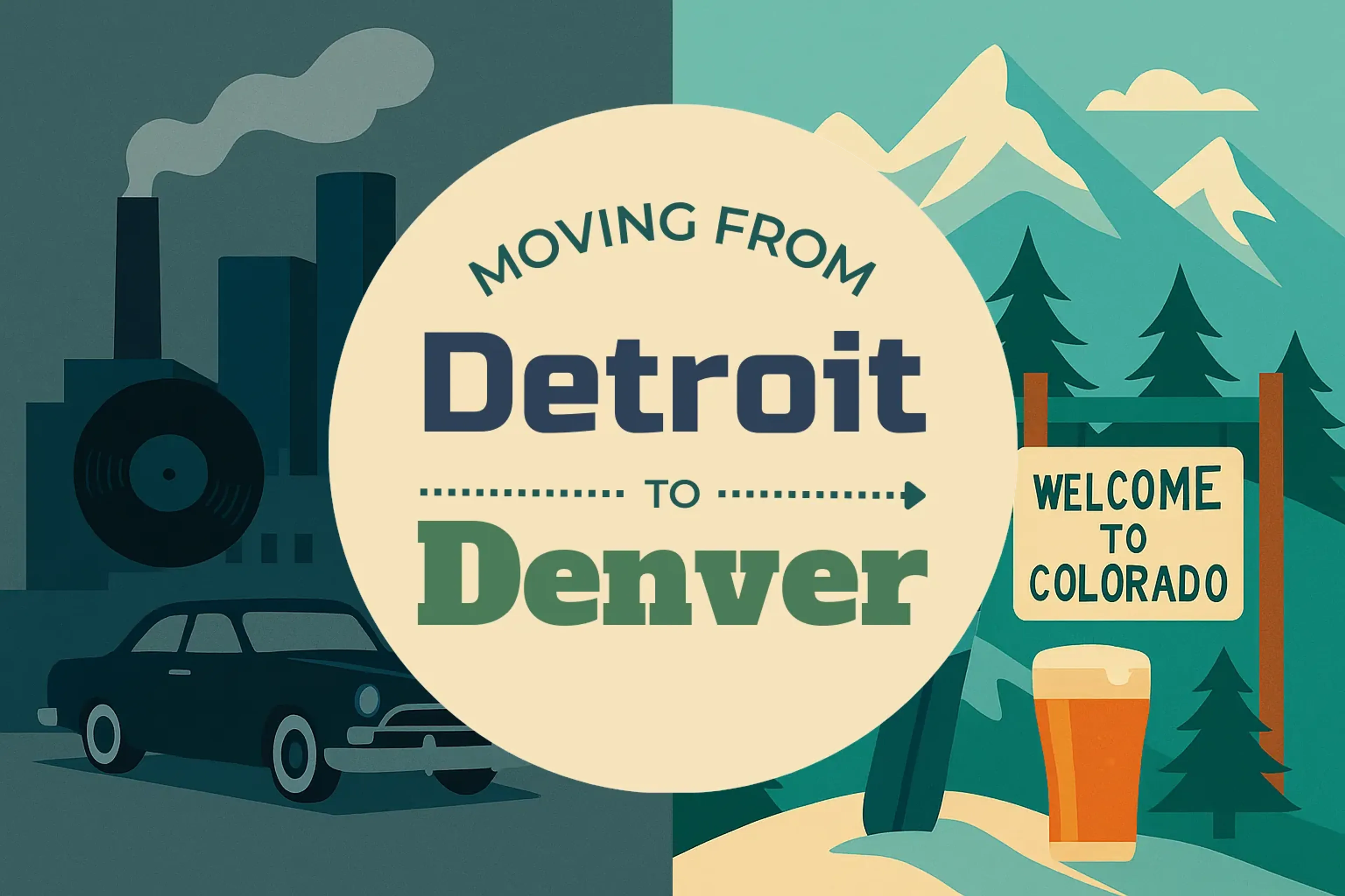 Side-by-side comparison of Detroit to Denver moving companies