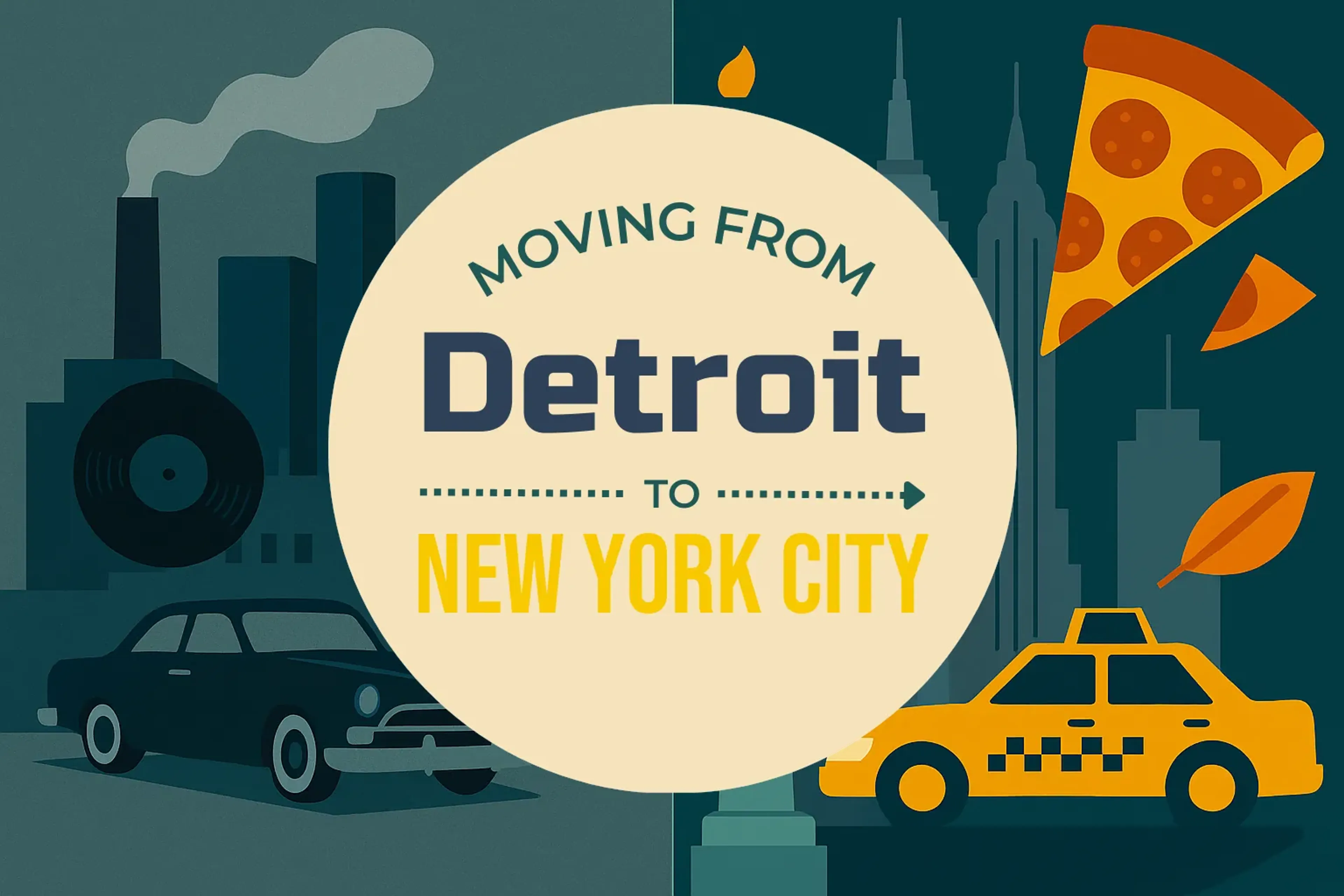 Side-by-side comparison of Detroit to New York City moving companies