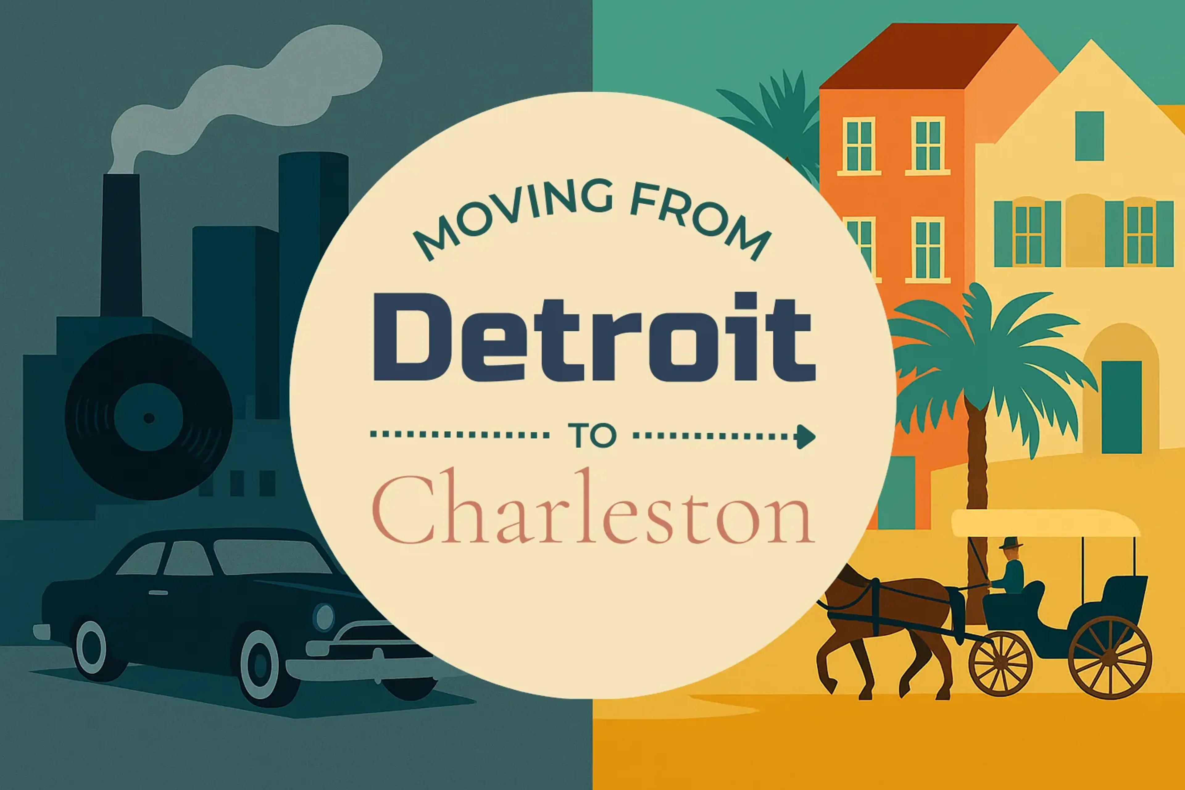 Side-by-side comparison of Detroit to Charleston moving companies