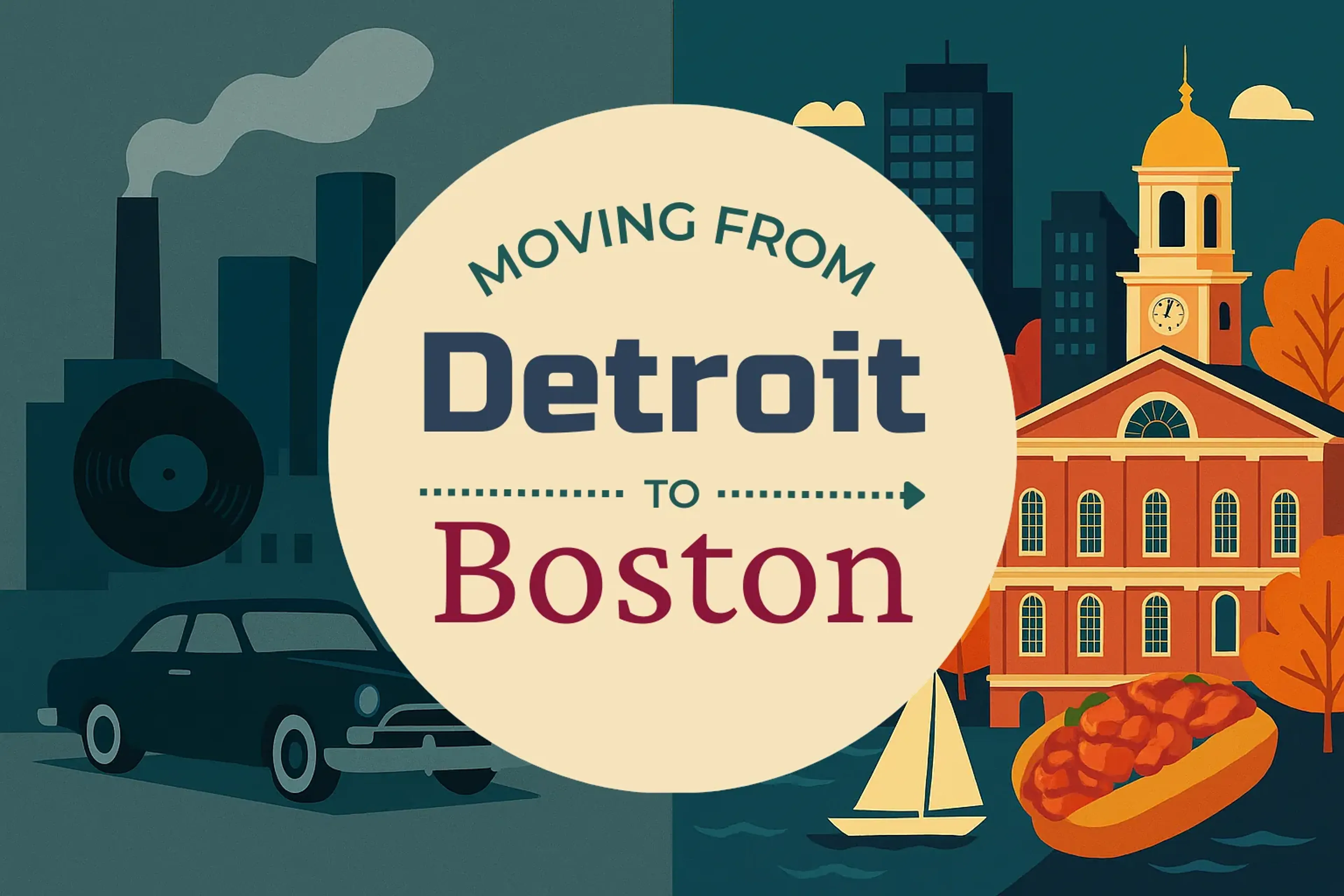 Side-by-side comparison of Detroit to Boston moving companies