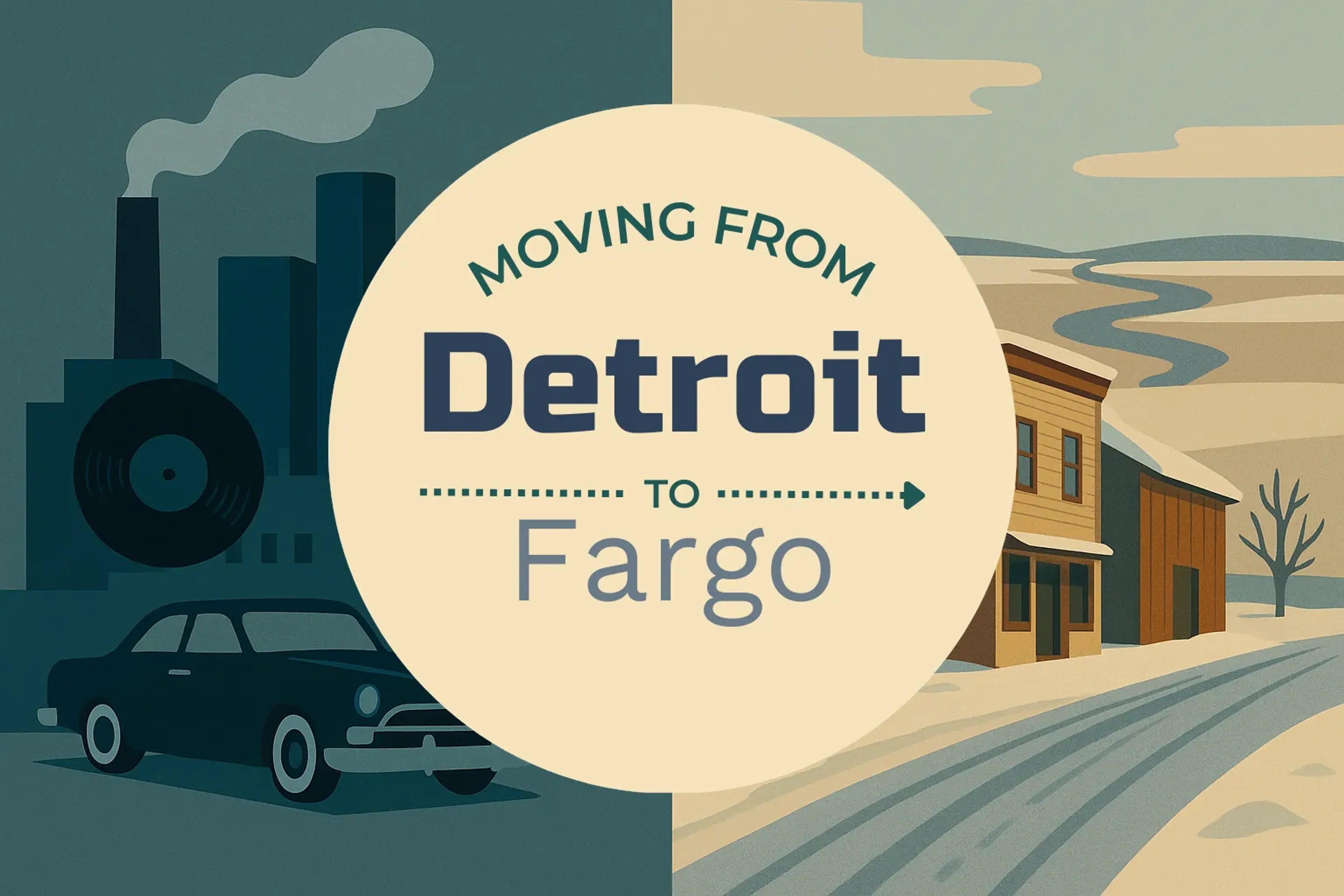Side-by-side comparison of Detroit to Fargo moving companies