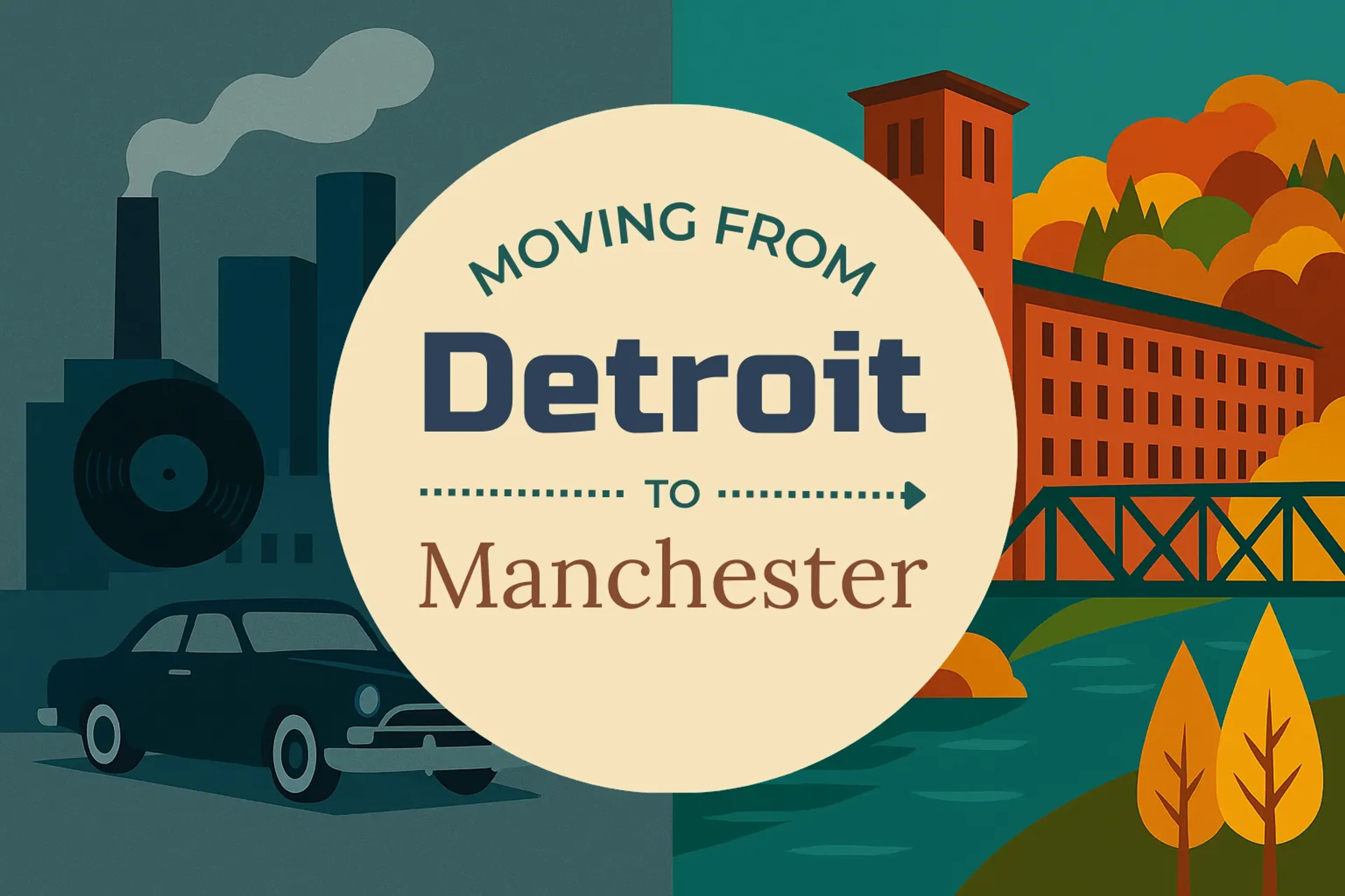 Side-by-side comparison of Detroit to Manchester moving companies