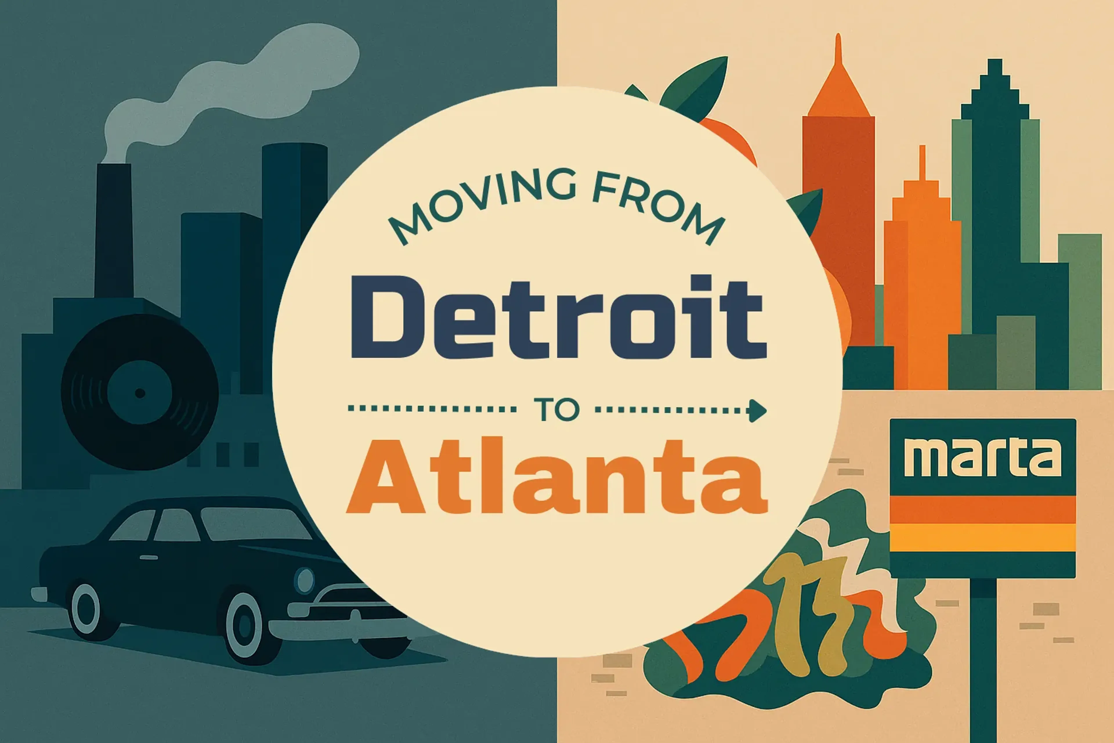 Side-by-side comparison of Detroit to Atlanta moving companies