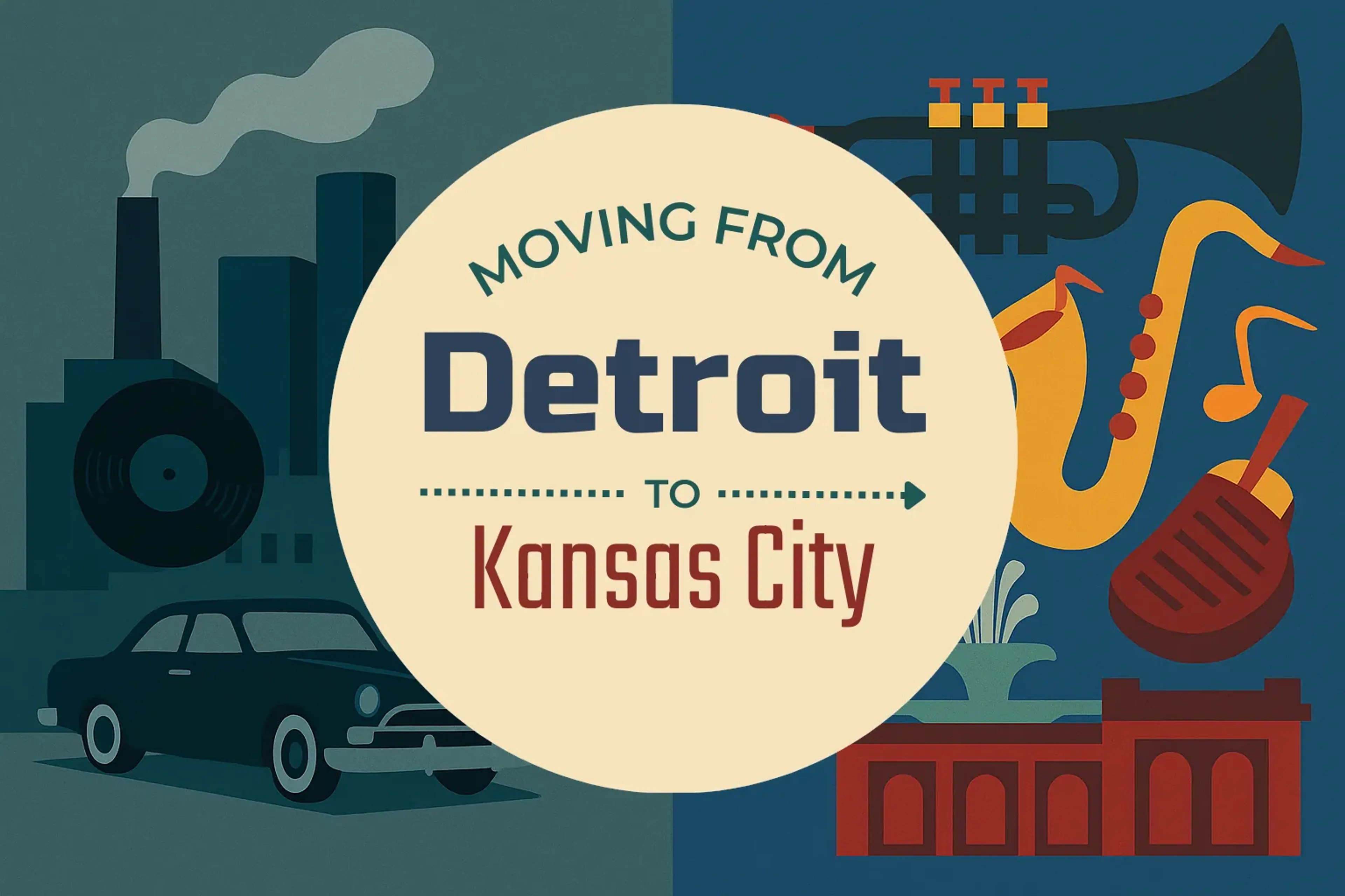 Side-by-side comparison of Detroit to Kansas City moving companies
