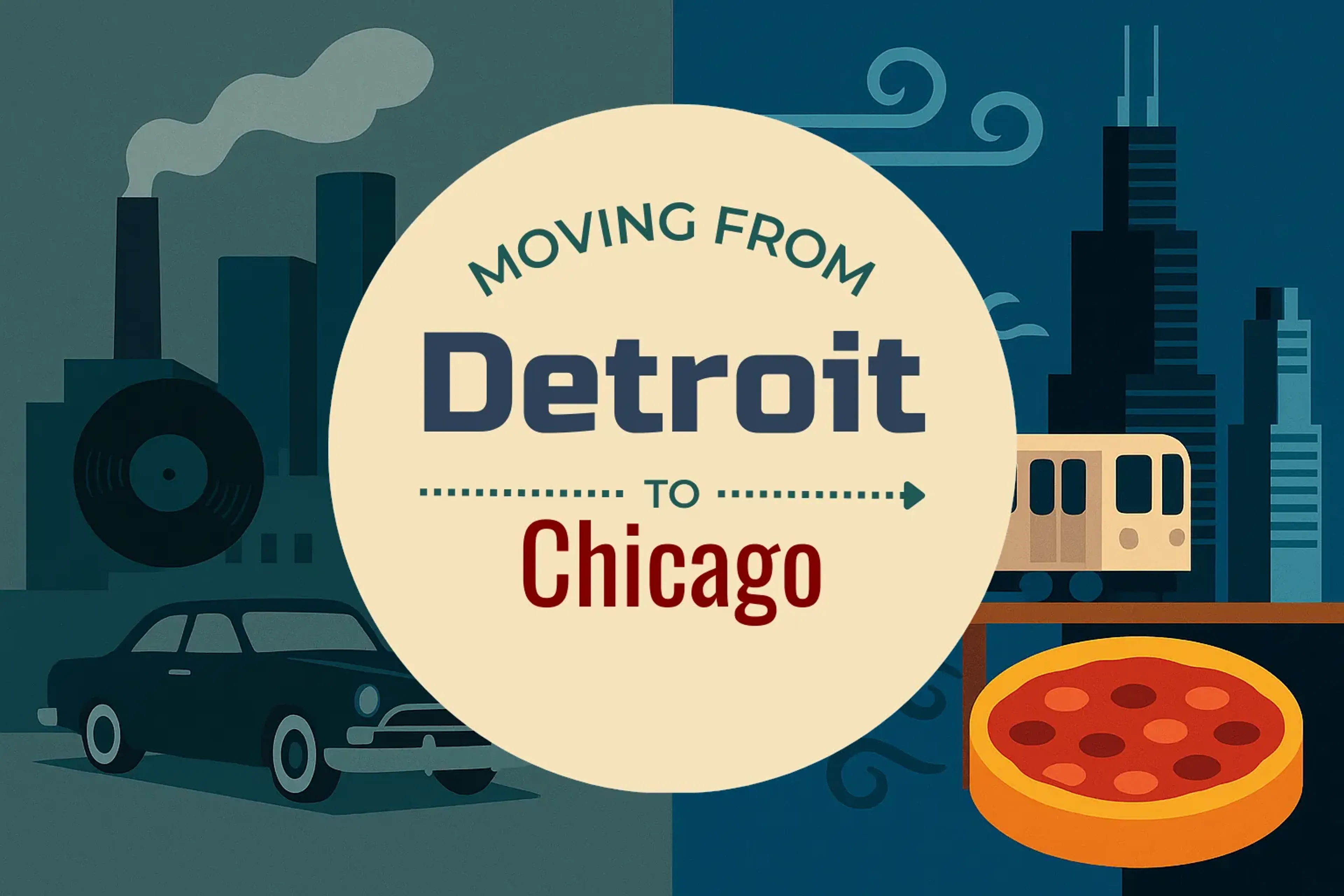 Side-by-side comparison of Detroit to Chicago moving companies