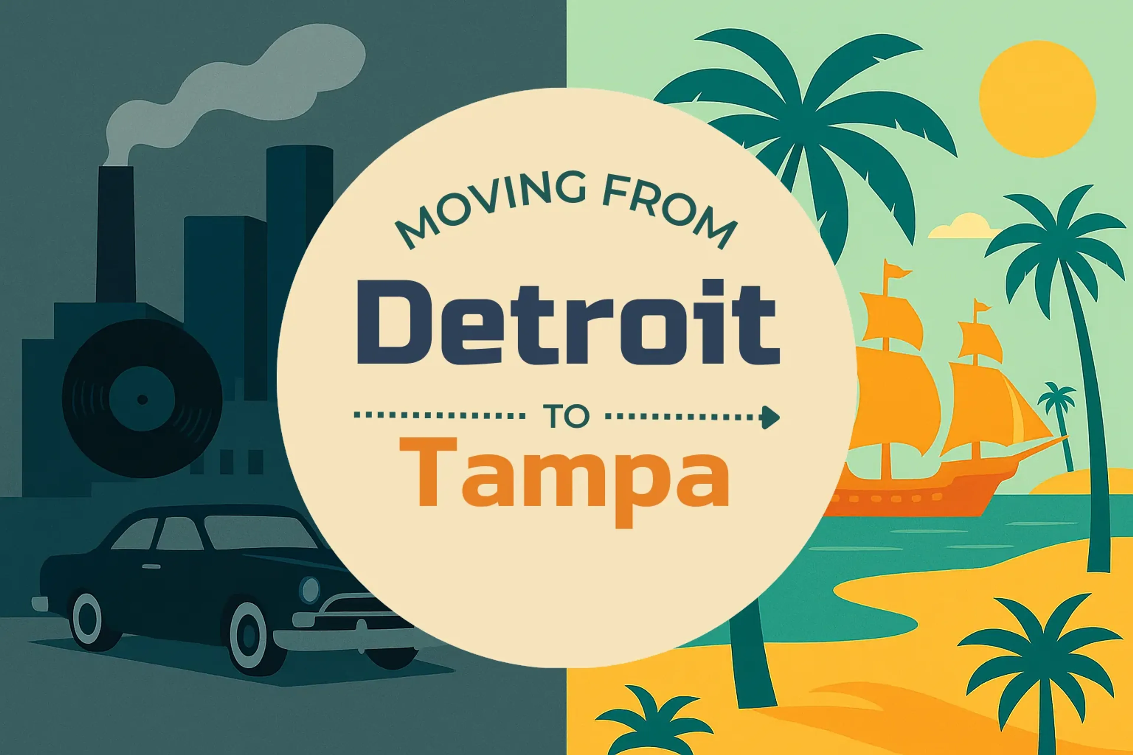 Side-by-side comparison of Detroit to Tampa moving companies