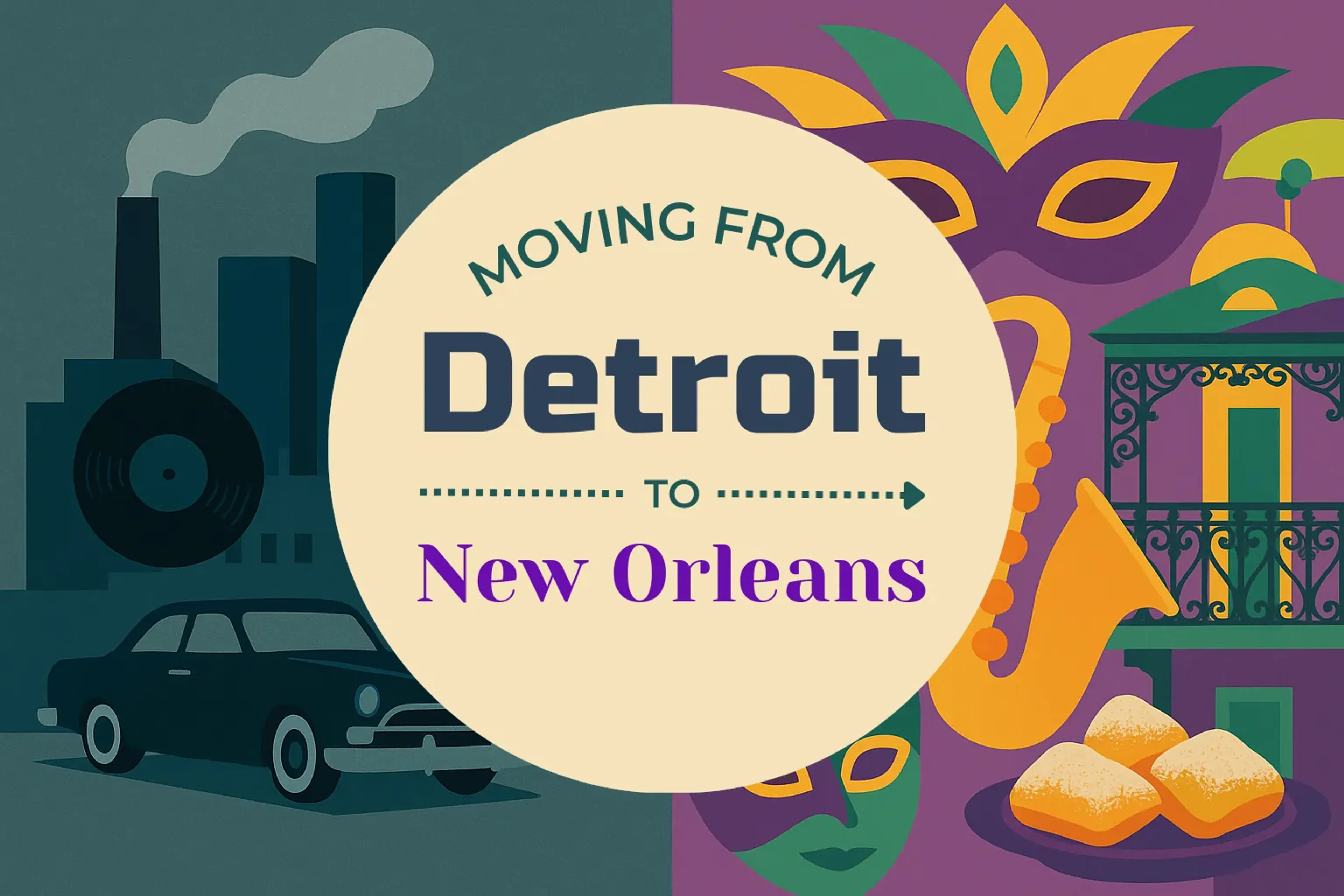 Side-by-side comparison of Detroit to New Orleans moving companies