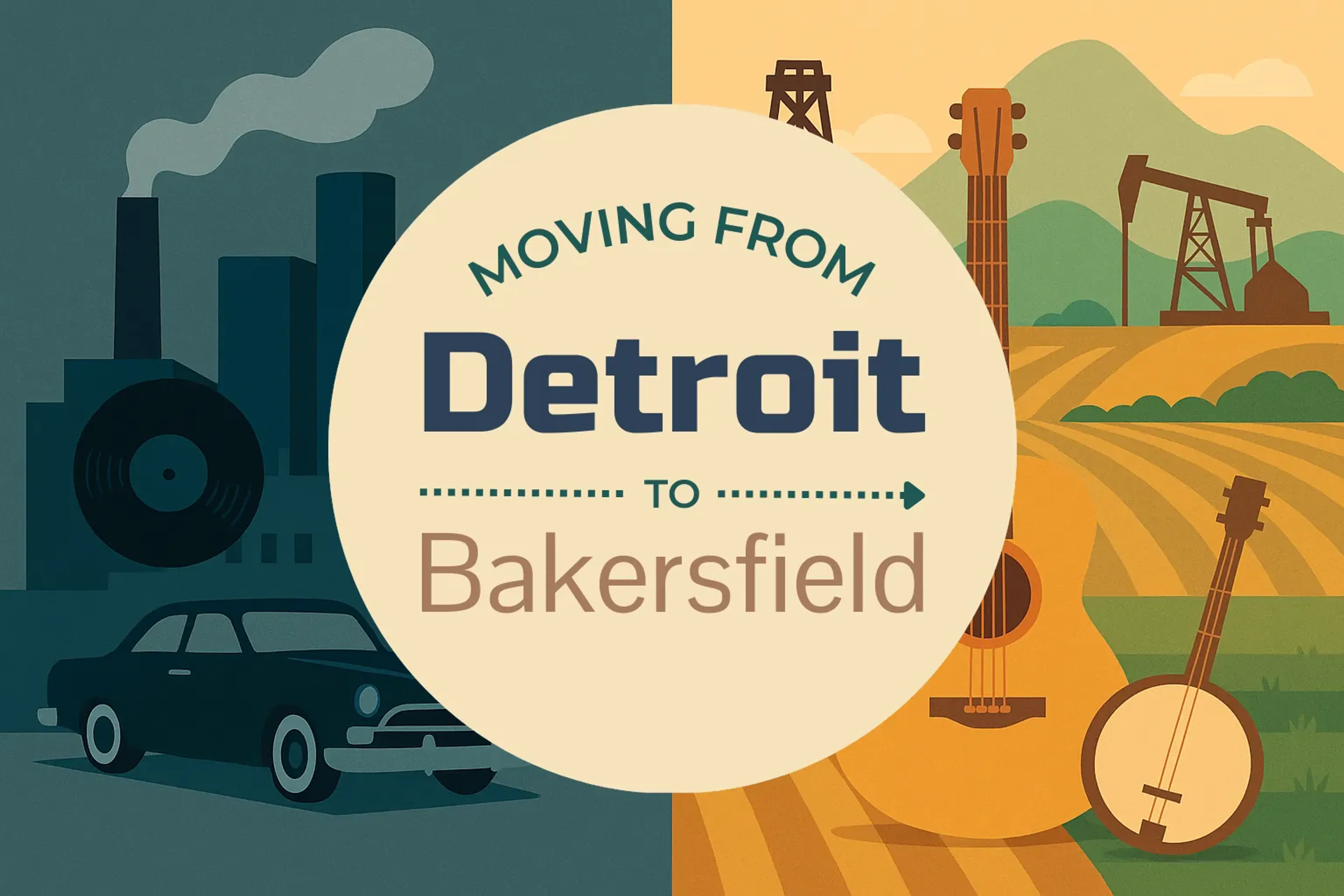 Side-by-side comparison of Detroit to Bakersfield moving companies