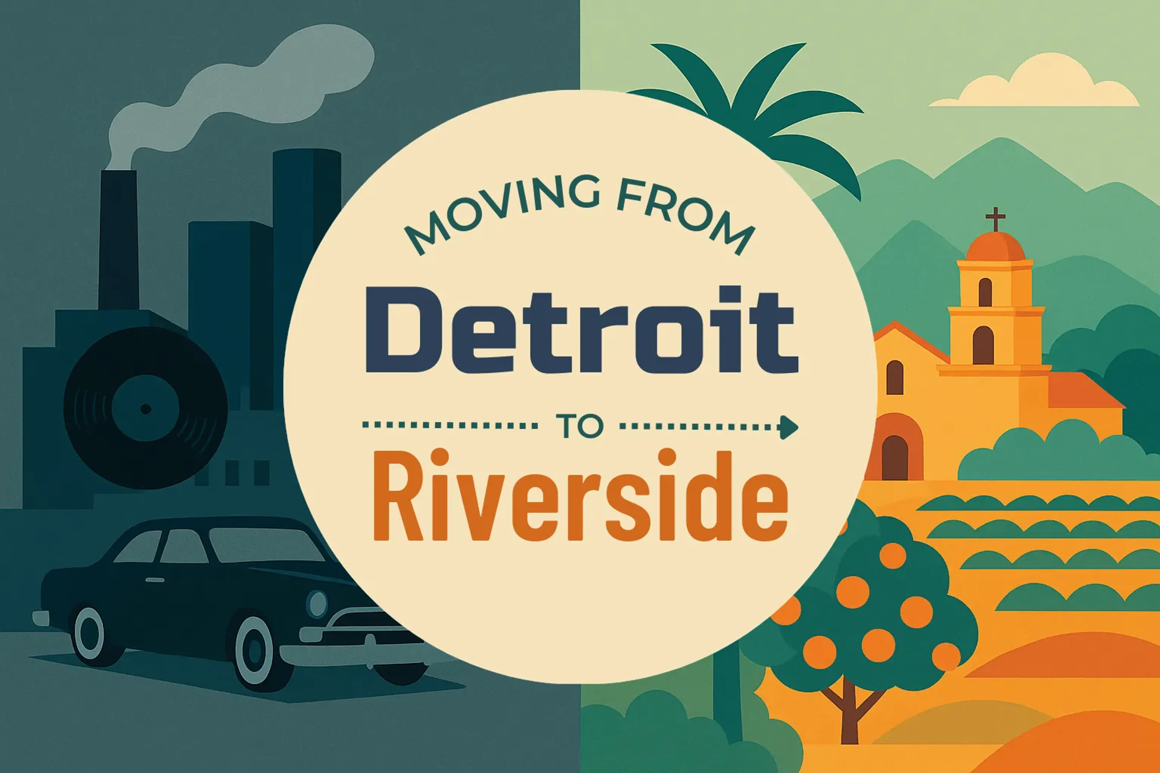 Side-by-side comparison of Detroit to Riverside moving companies