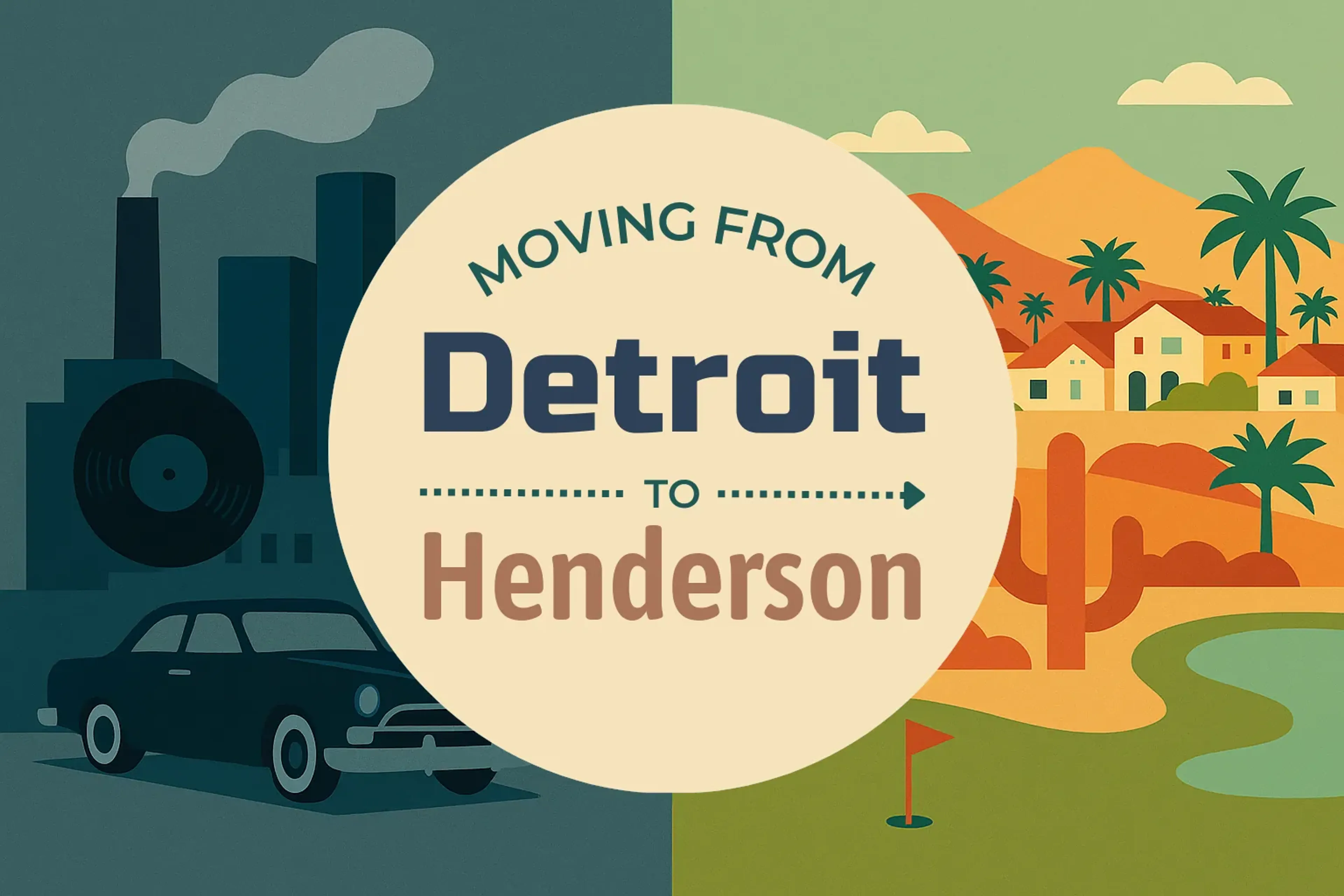 Side-by-side comparison of Detroit to Henderson moving companies