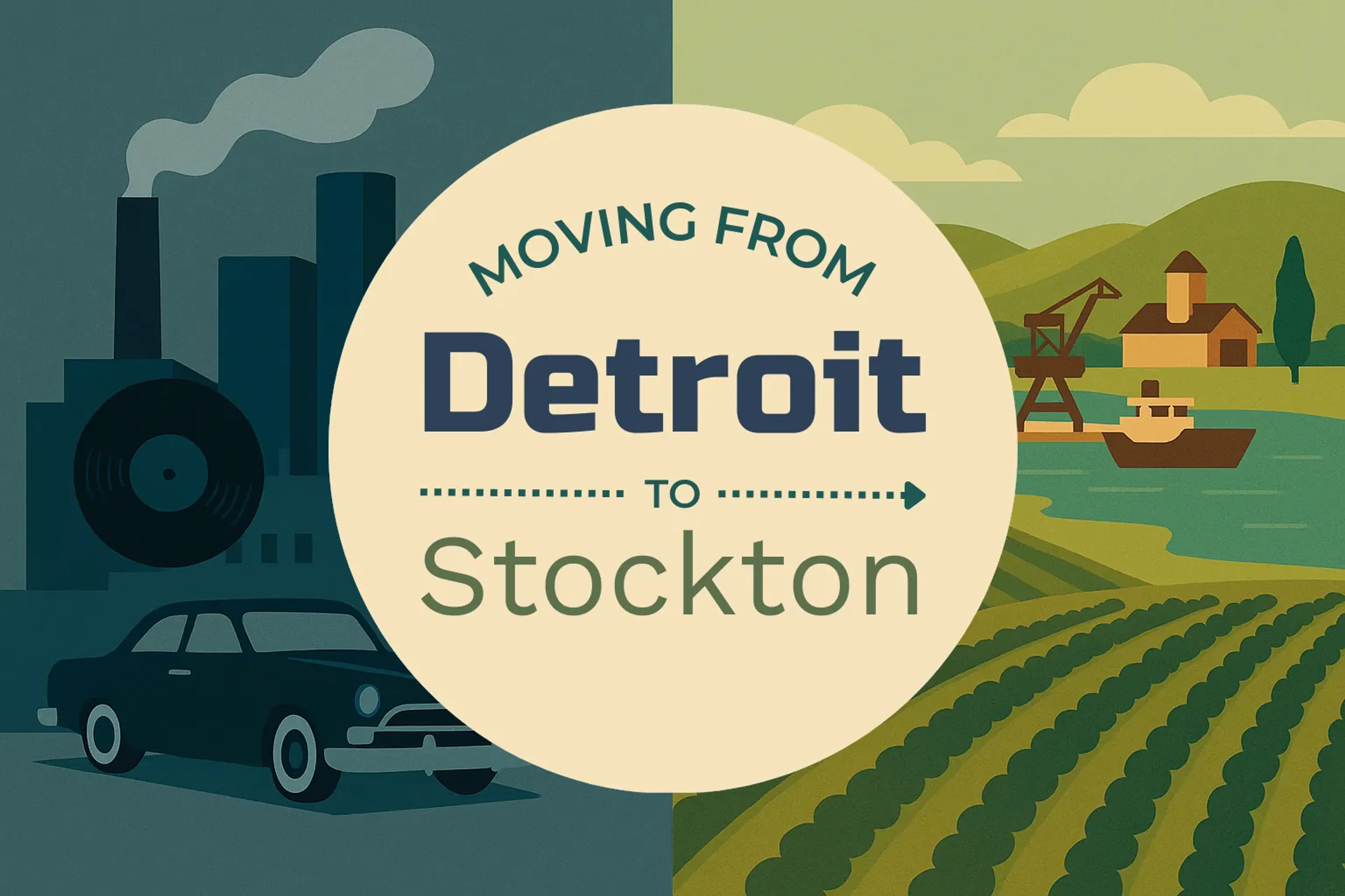 Side-by-side comparison of Detroit to Stockton moving companies