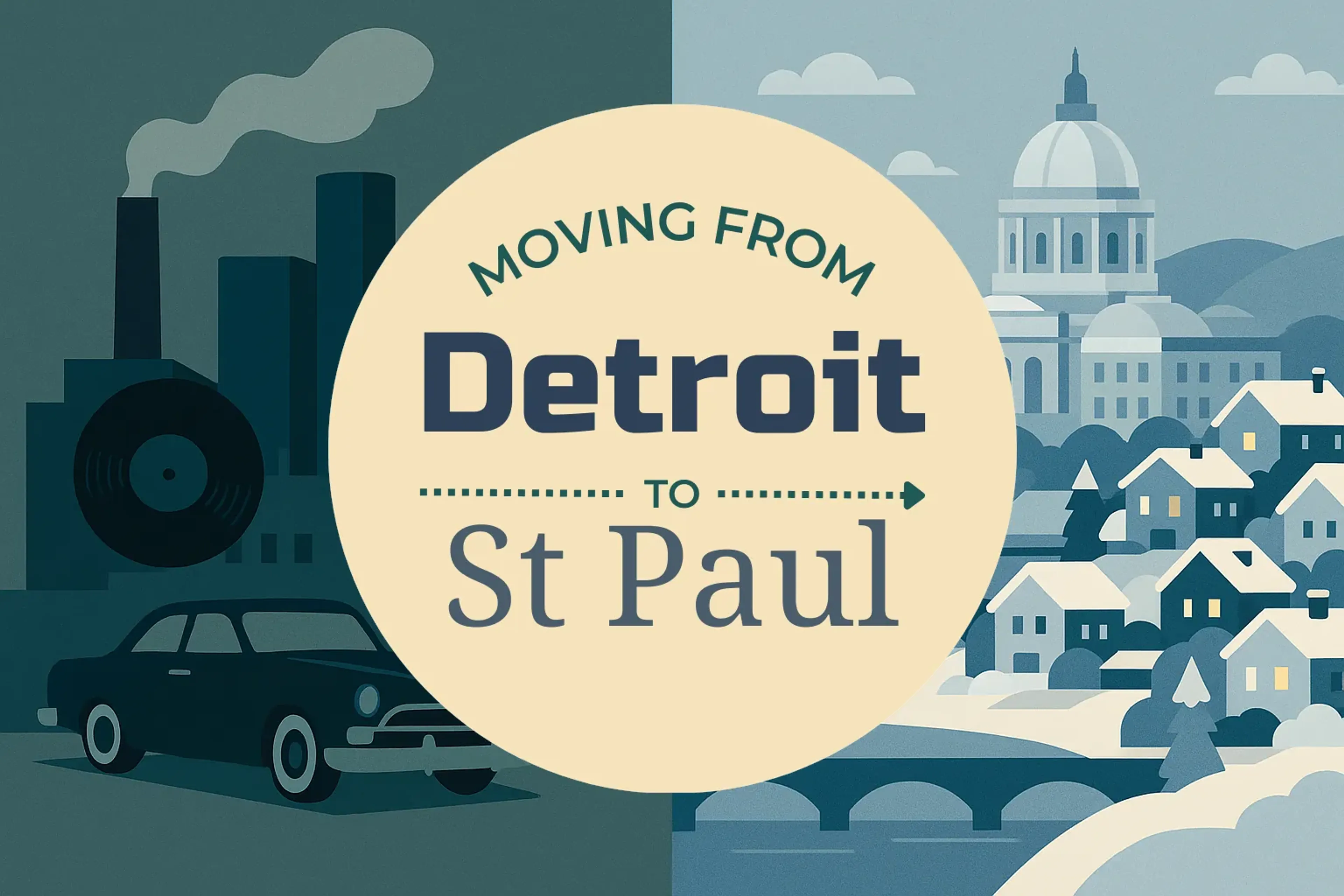 Side-by-side comparison of Detroit to St. Paul moving companies