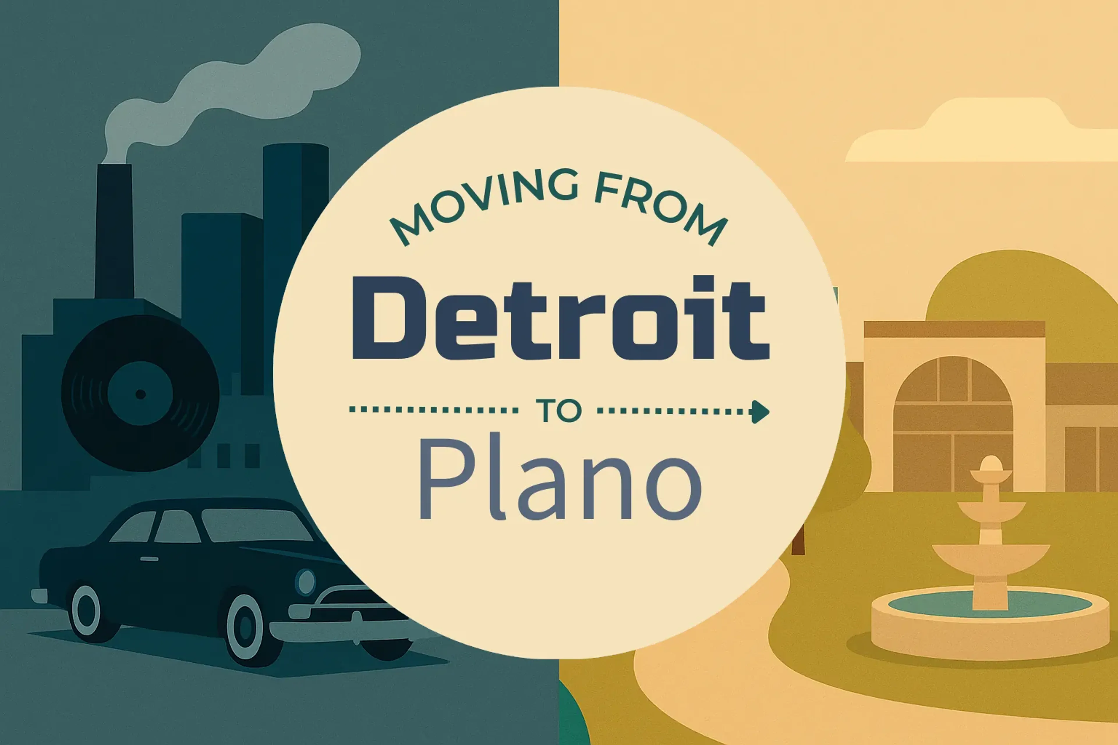 Side-by-side comparison of Detroit to Plano moving companies