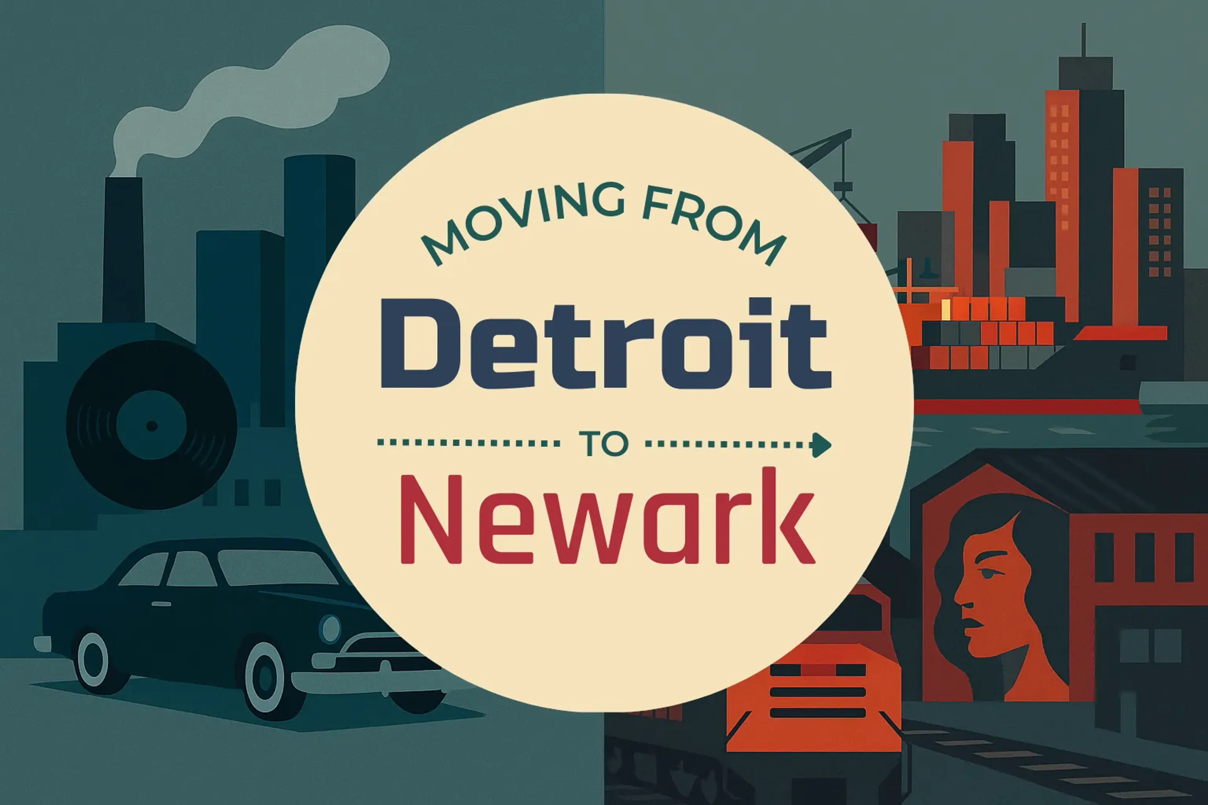 Side-by-side comparison of Detroit to Newark moving companies