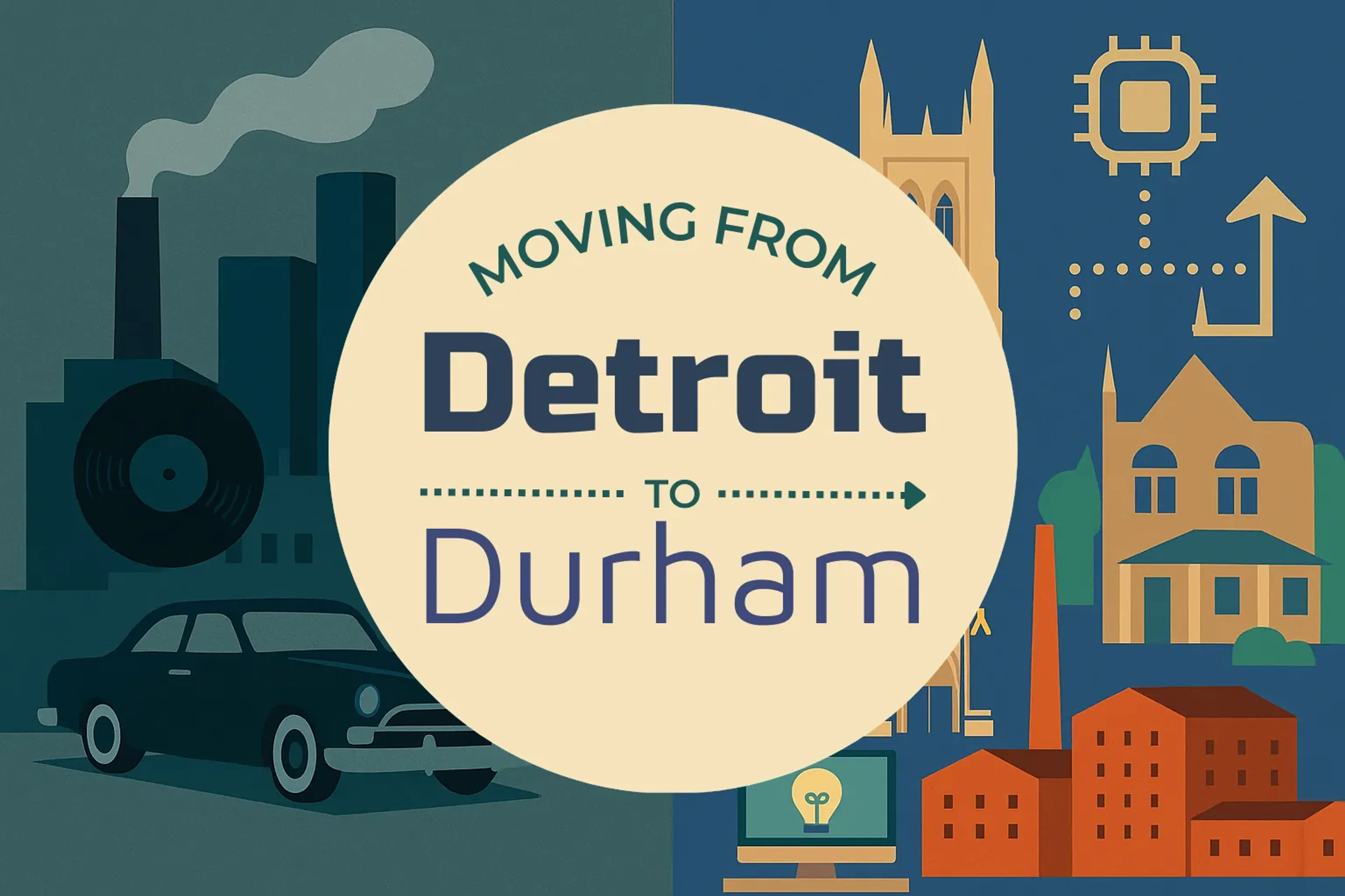 Side-by-side comparison of Detroit to Durham moving companies