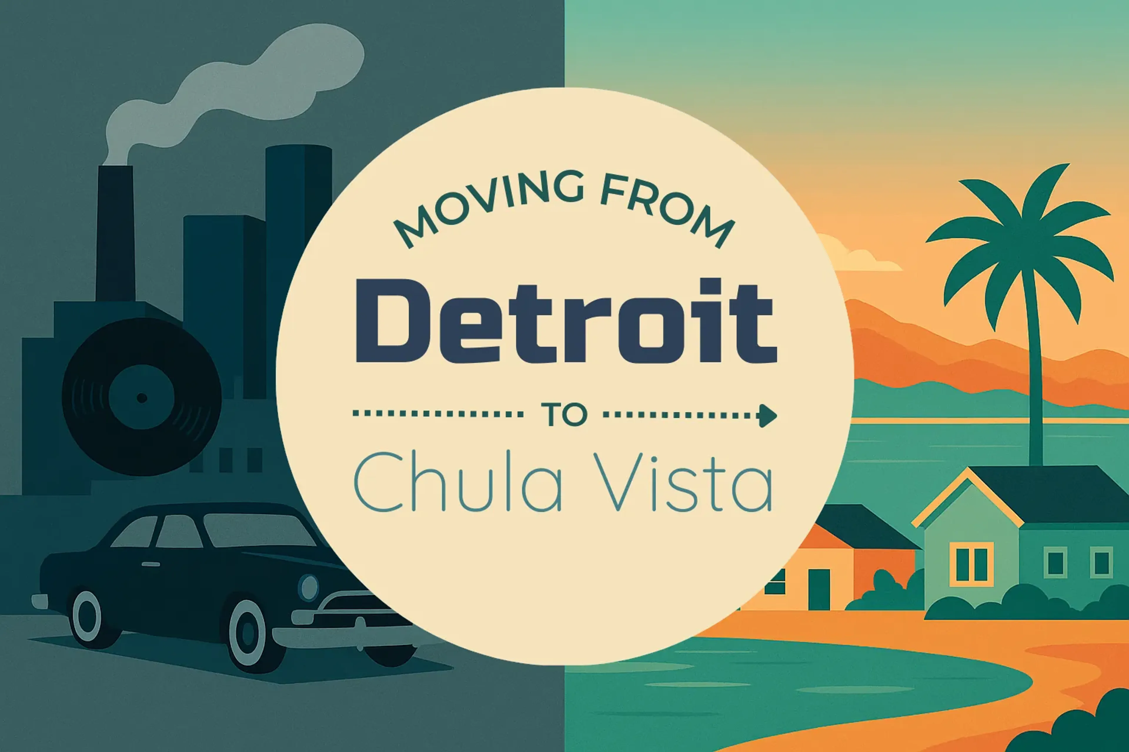 Side-by-side comparison of Detroit to Chula Vista moving companies