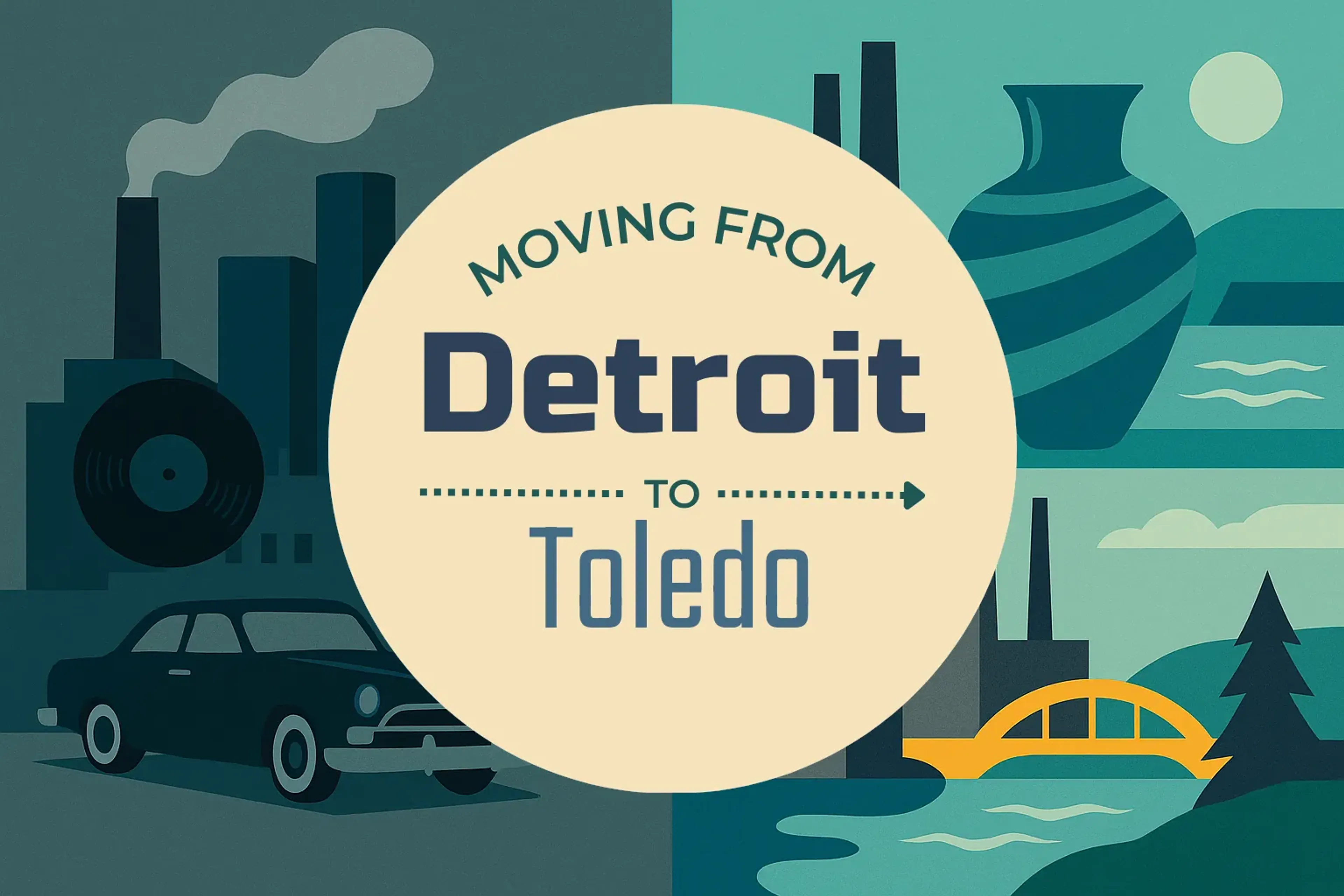 Side-by-side comparison of Detroit to Toledo moving companies
