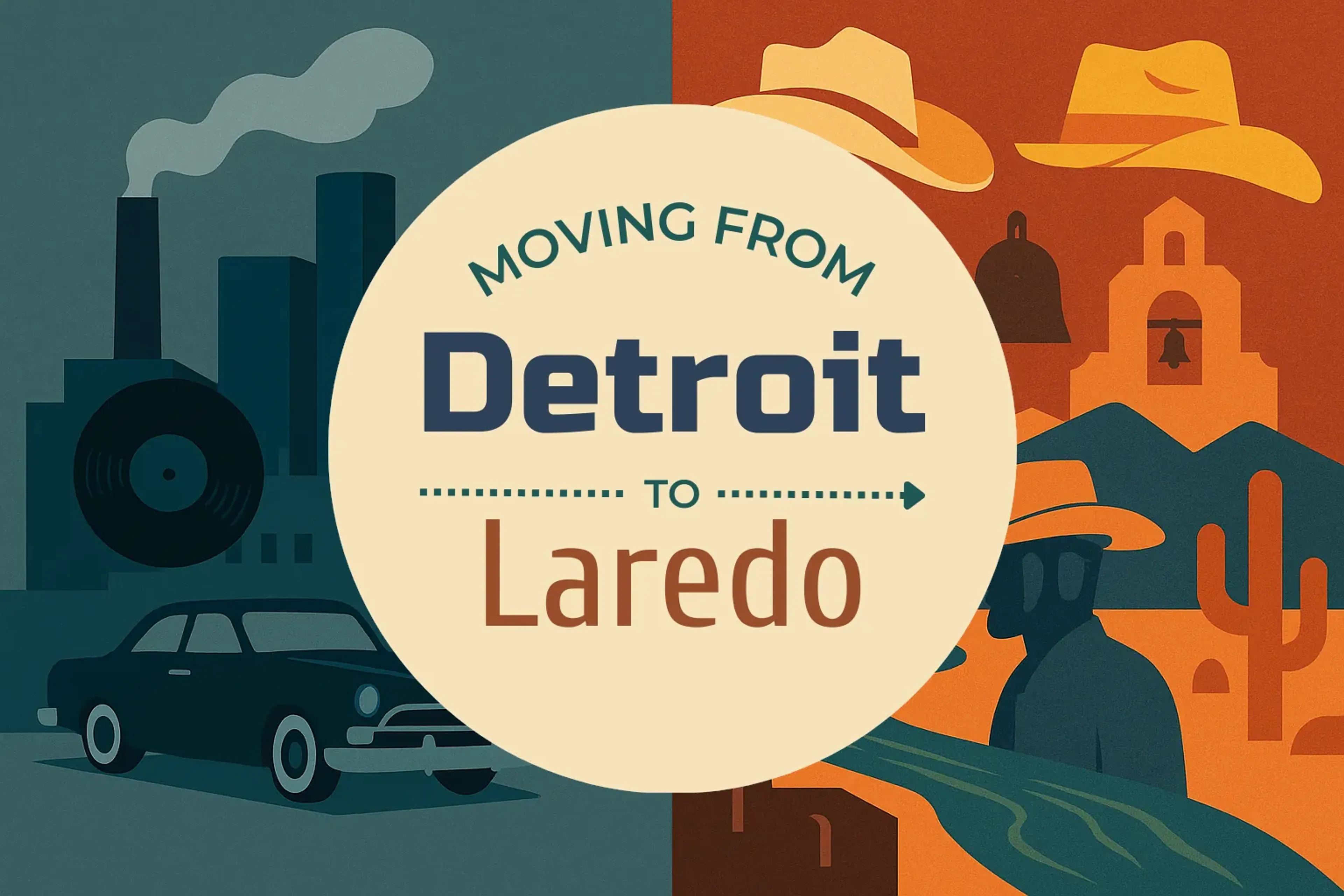 Side-by-side comparison of Detroit to Laredo moving companies