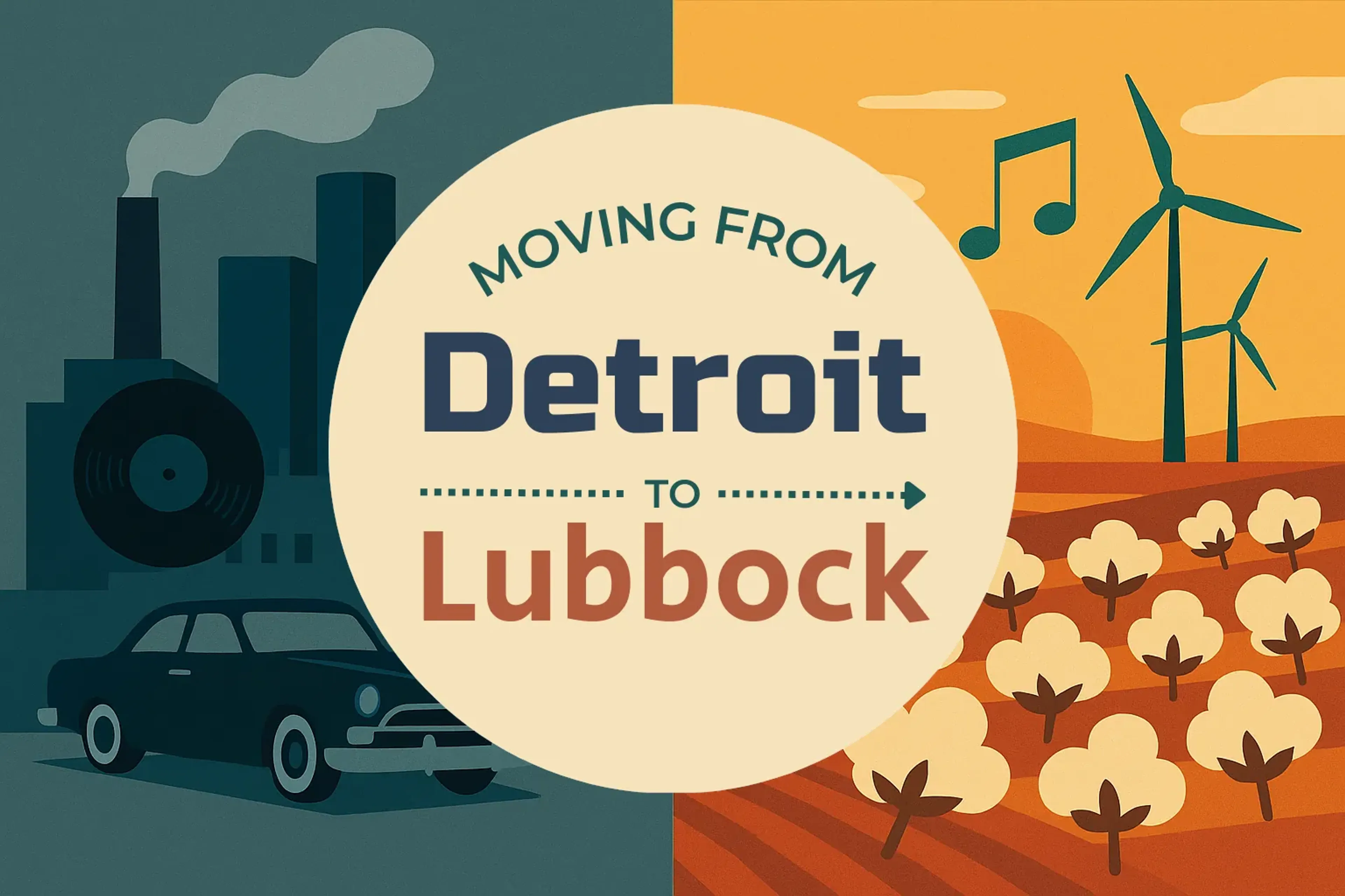 Side-by-side comparison of Detroit to Lubbock moving companies