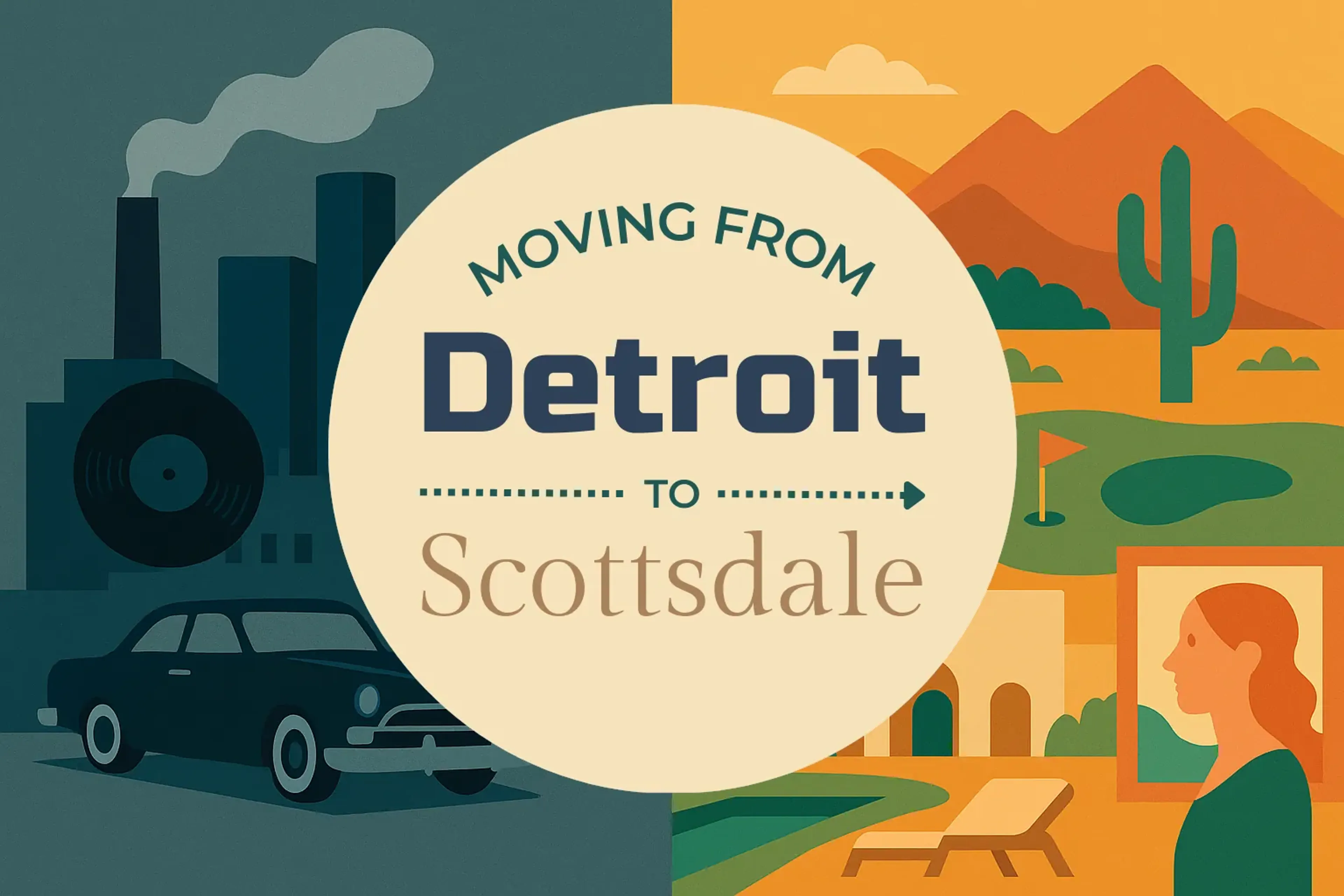 Side-by-side comparison of Detroit to Scottsdale moving companies