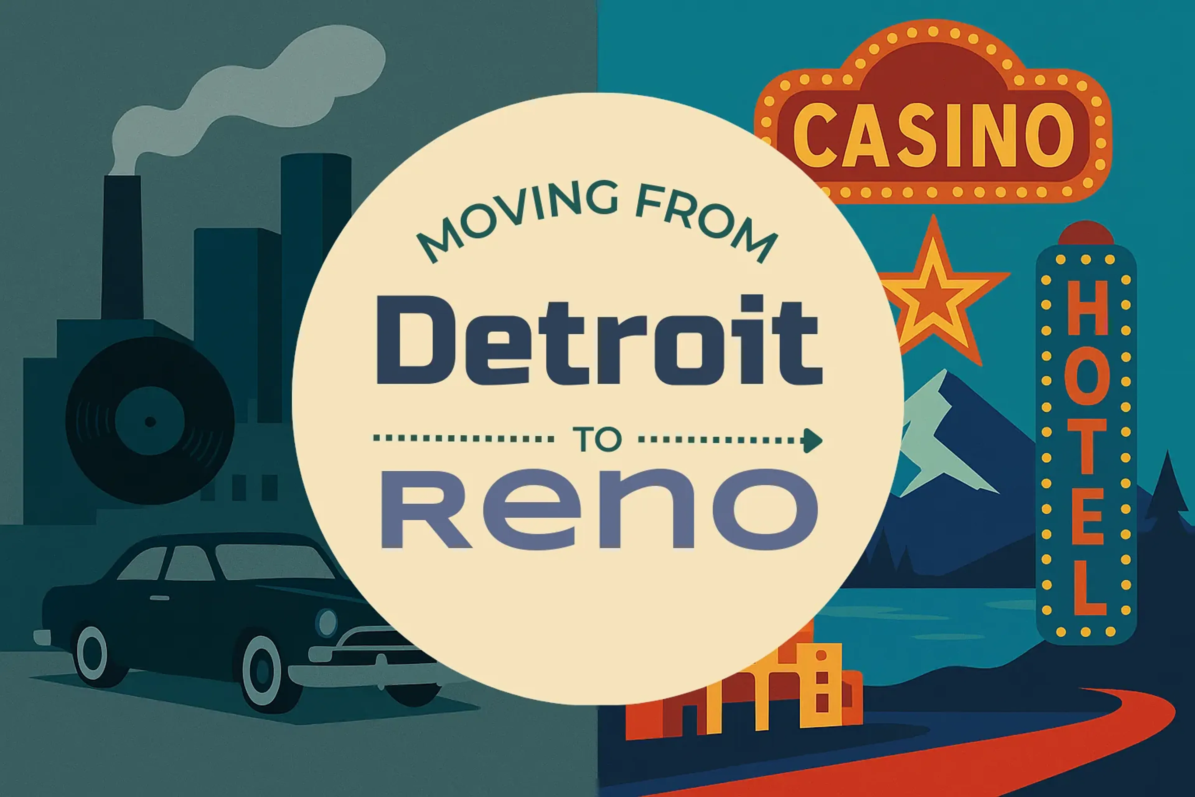 Side-by-side comparison of Detroit to Reno moving companies