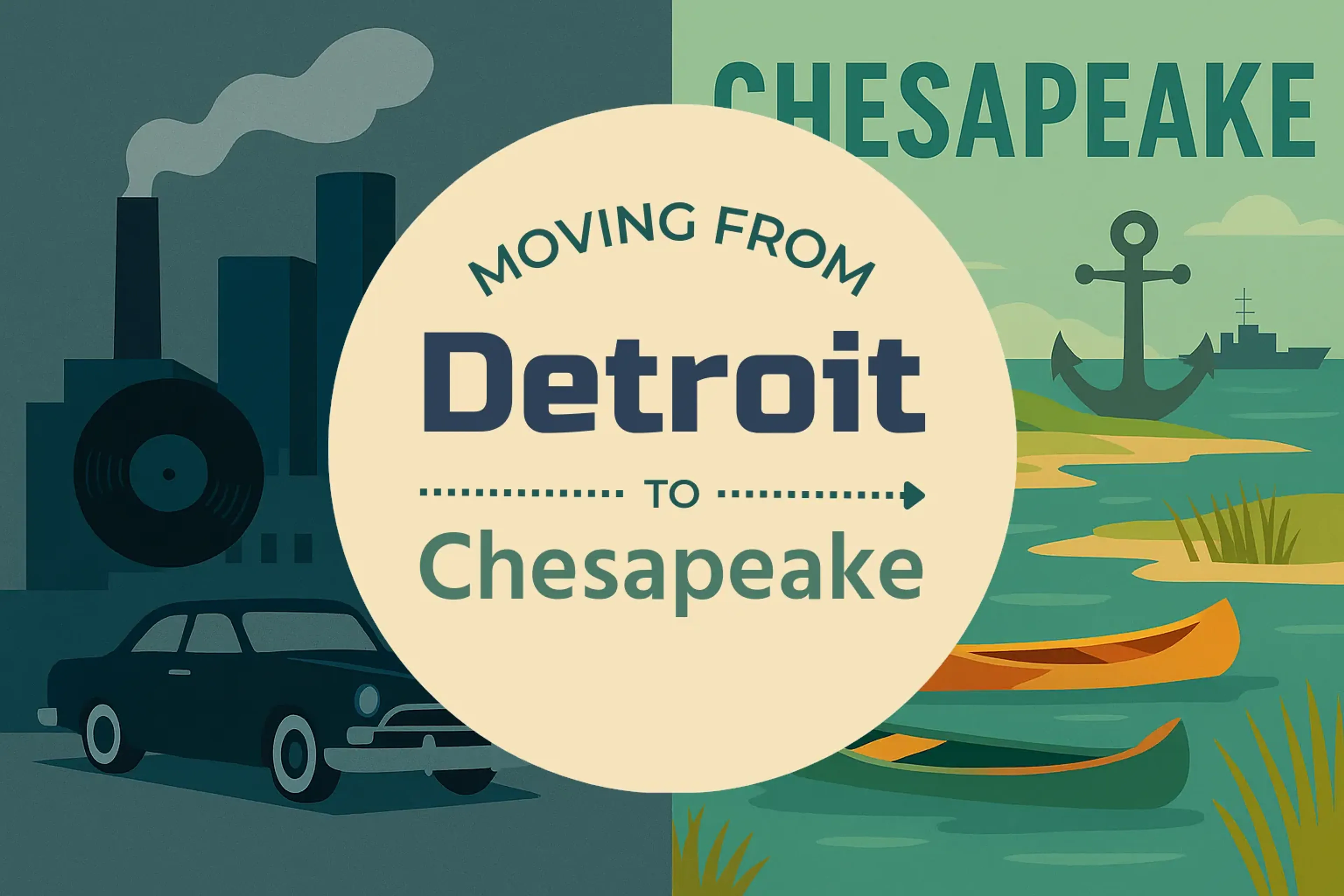 Side-by-side comparison of Detroit to Chesapeake moving companies