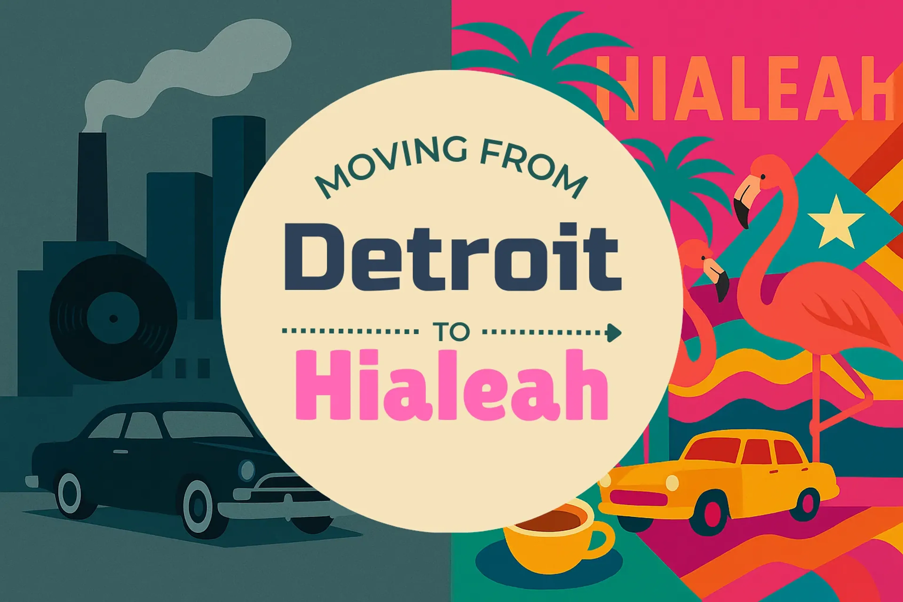Side-by-side comparison of Detroit to Hialeah moving companies