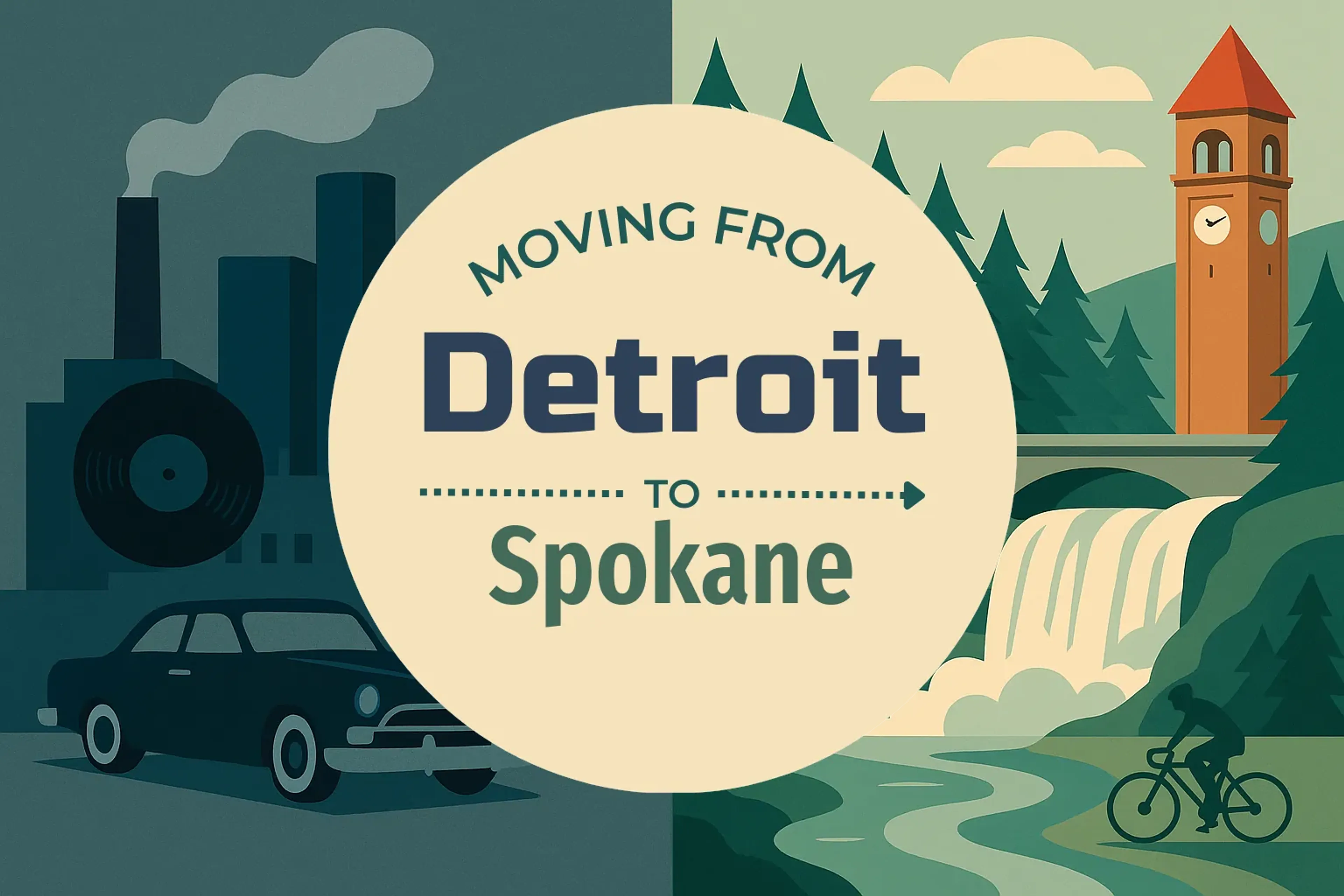 Side-by-side comparison of Detroit to Spokane moving companies