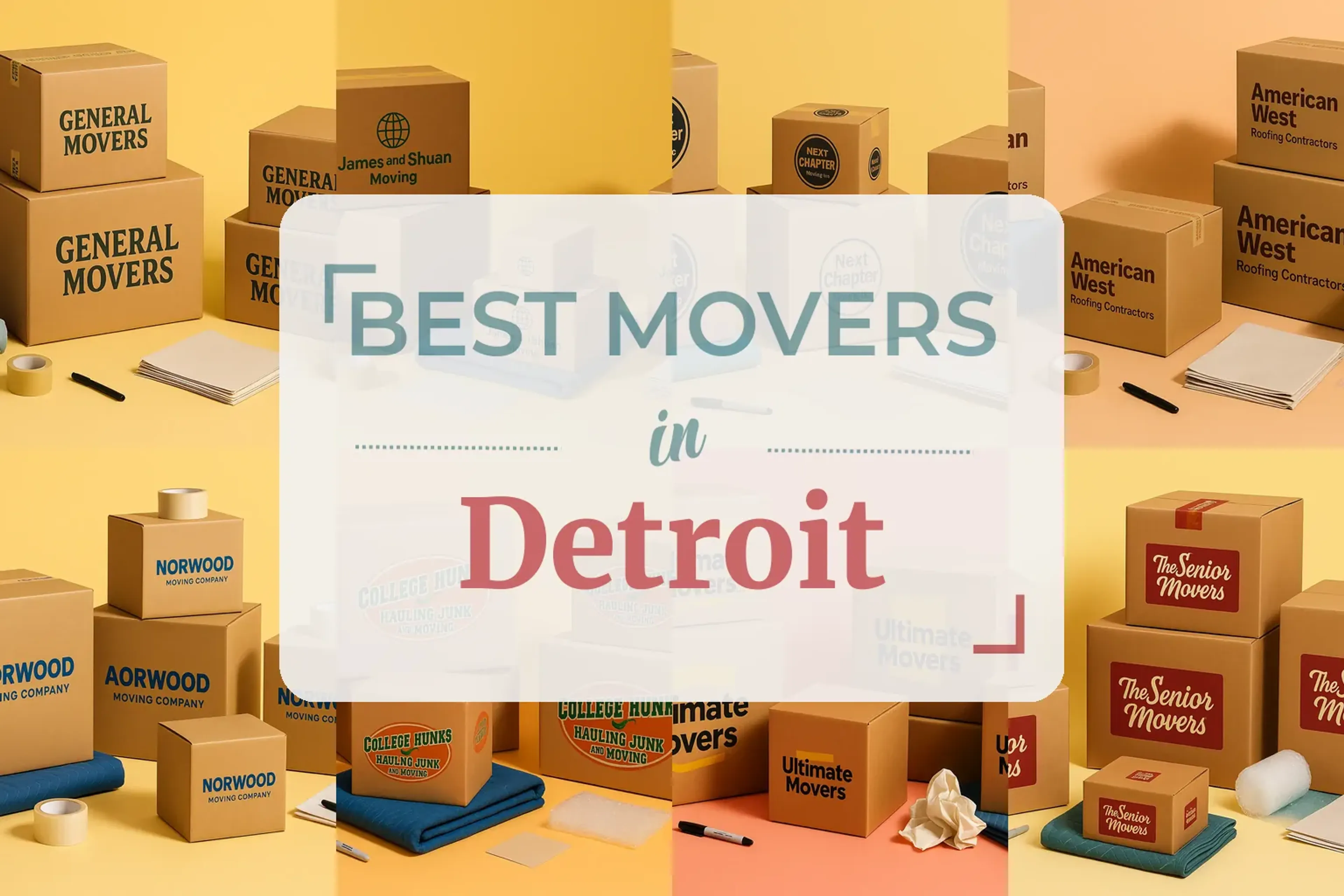 Side-by-side comparison of Detroit moving companies